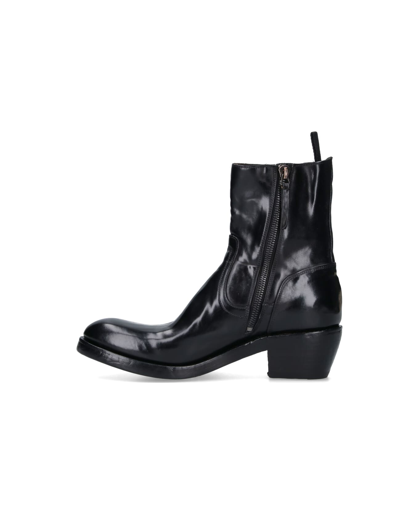 Premiata Calf Leather Ankle Boots - Black  