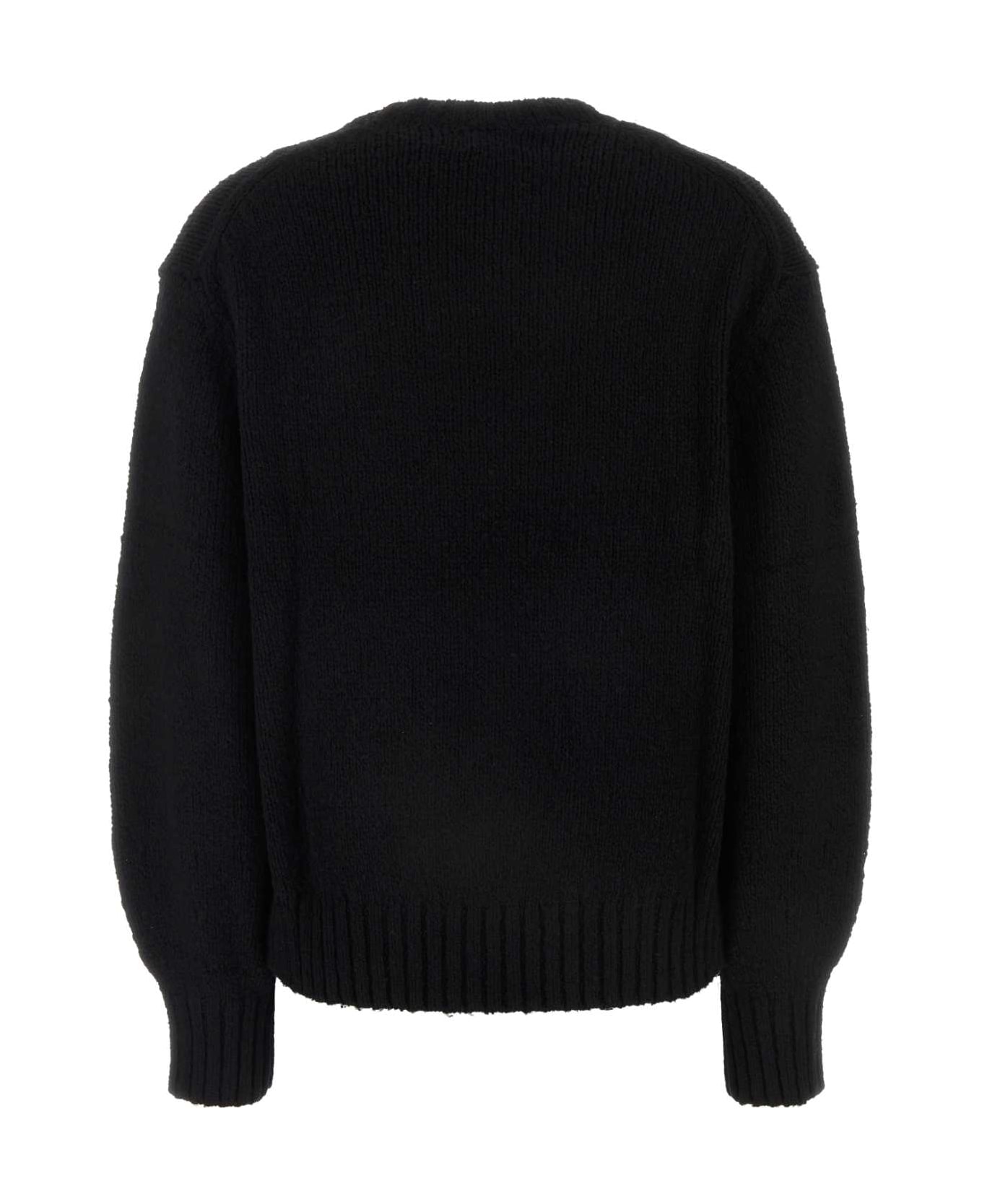 Polo Ralph Lauren Black Wool Blend Sweater - POLOBLACK/CRE