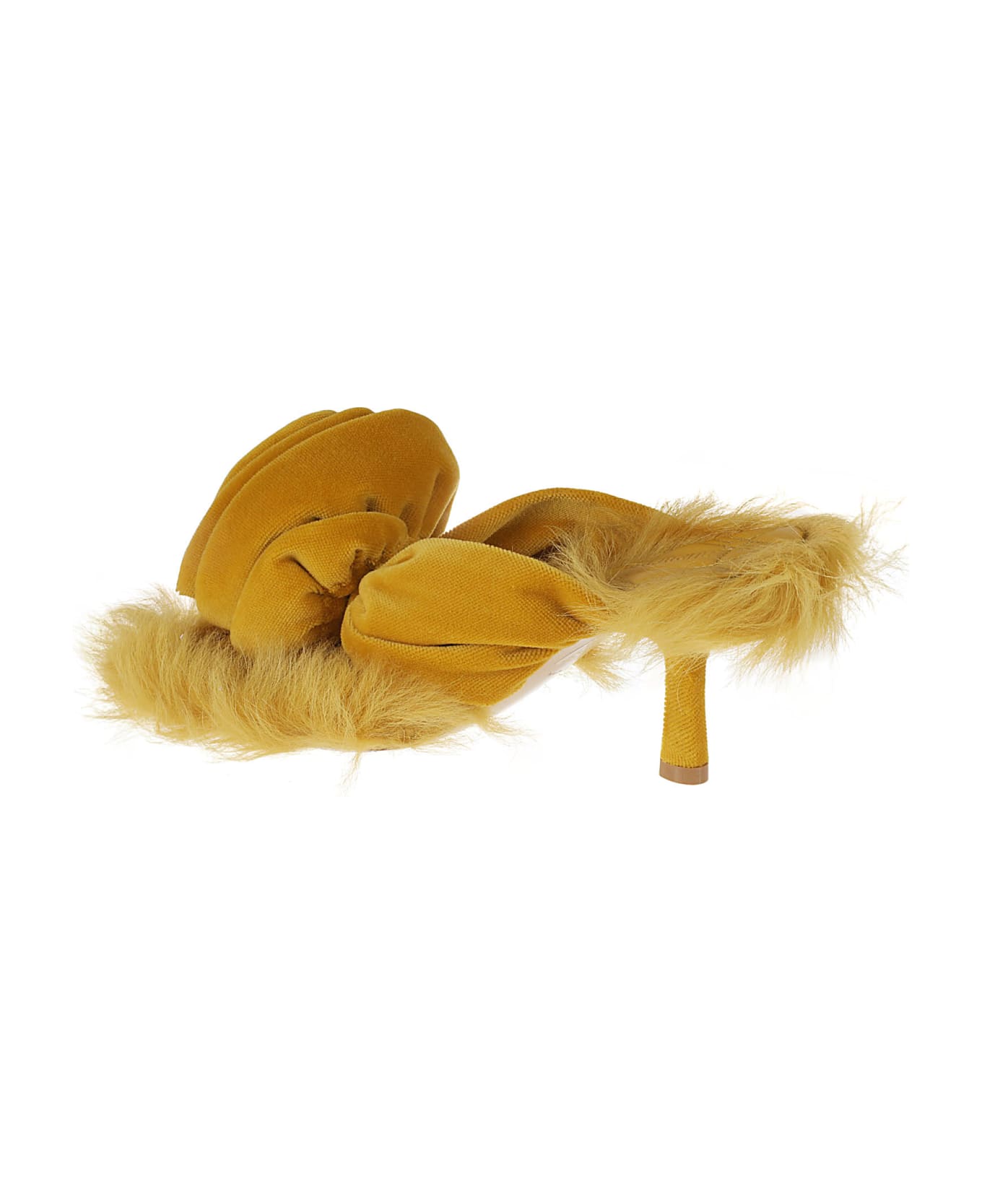 Burberry Fabric Sandals - SULPHUR