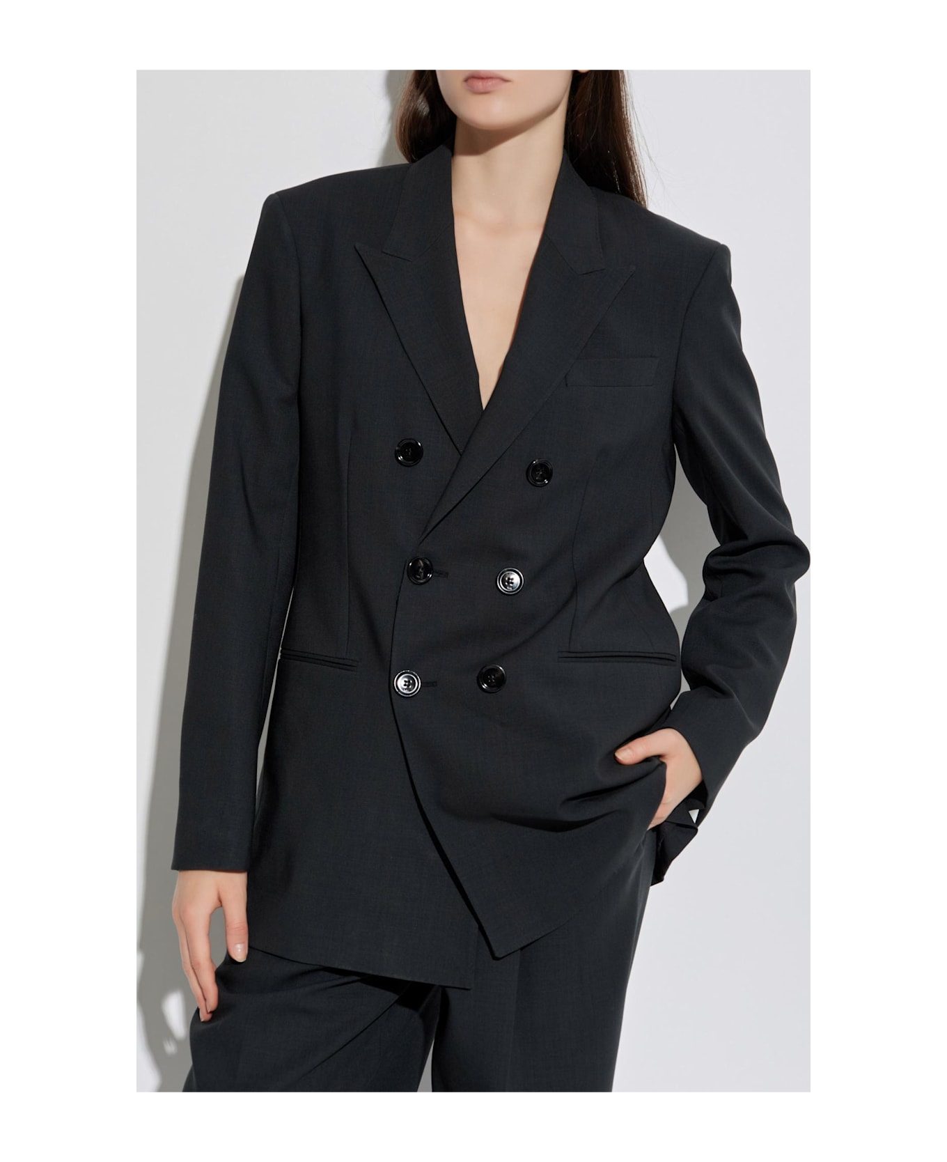 Ami Alexandre Mattiussi Double-breasted Blazer - BLACK