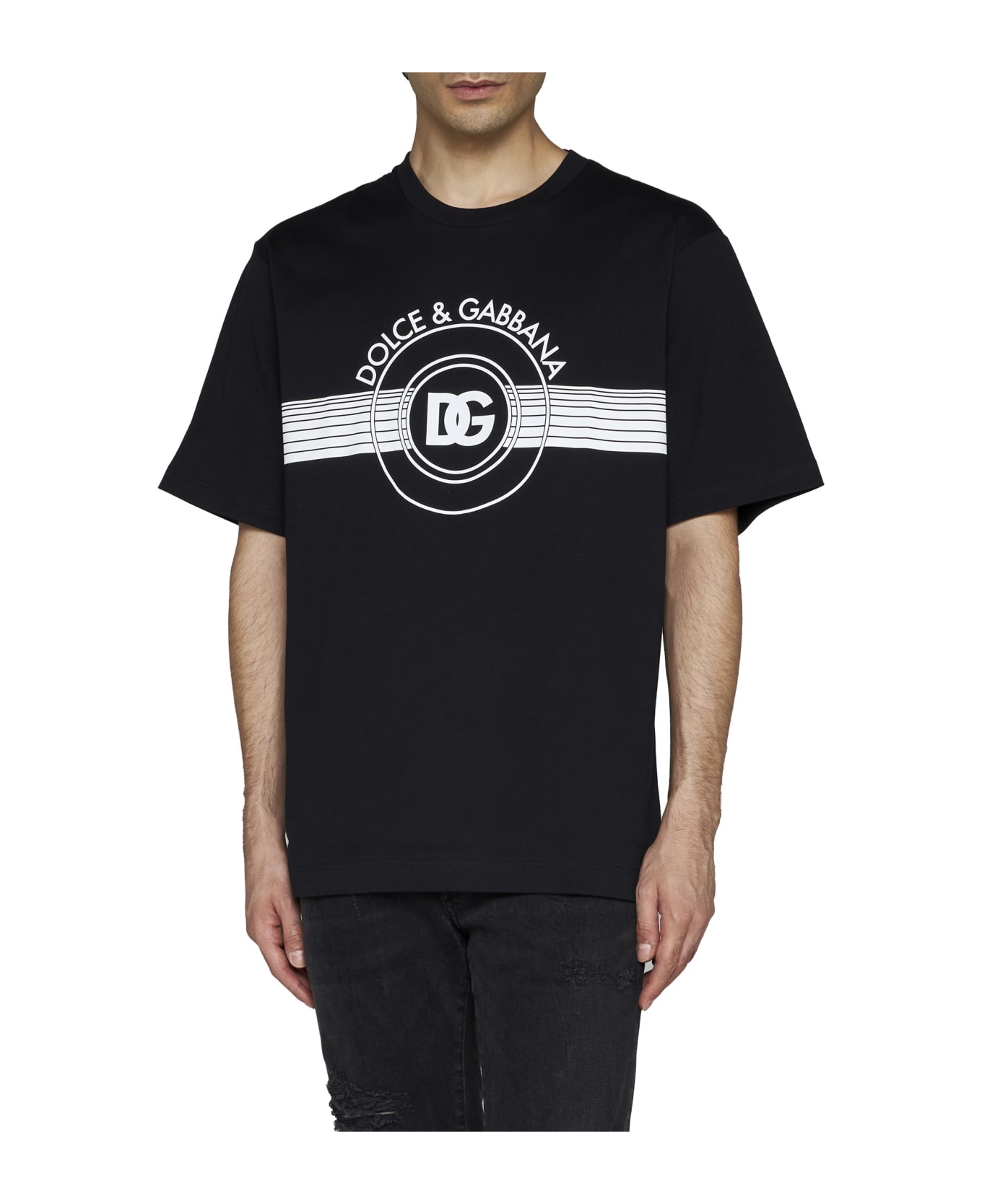 Dolce & Gabbana Logo Print T-shirt - black