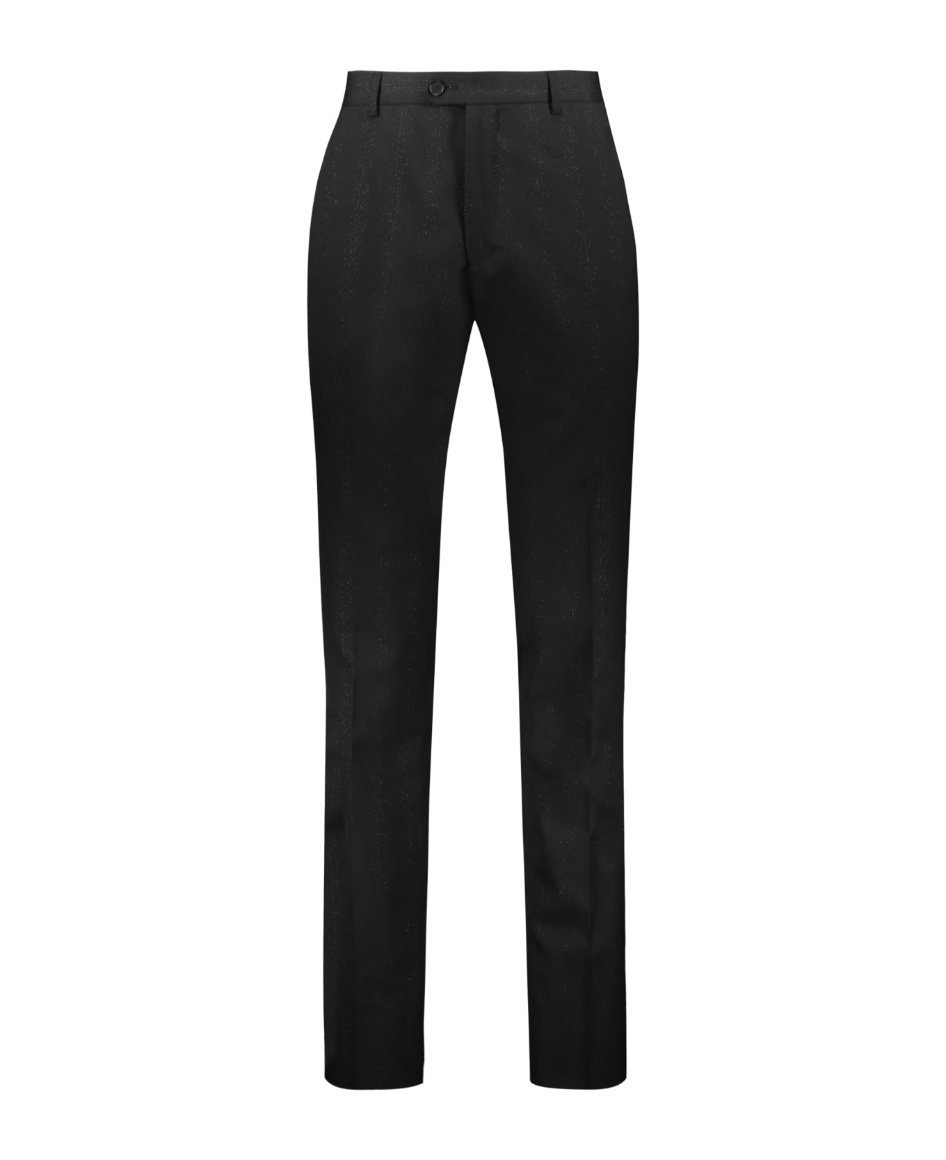 Ferragamo Virgin Wool Tailored Trousers - black