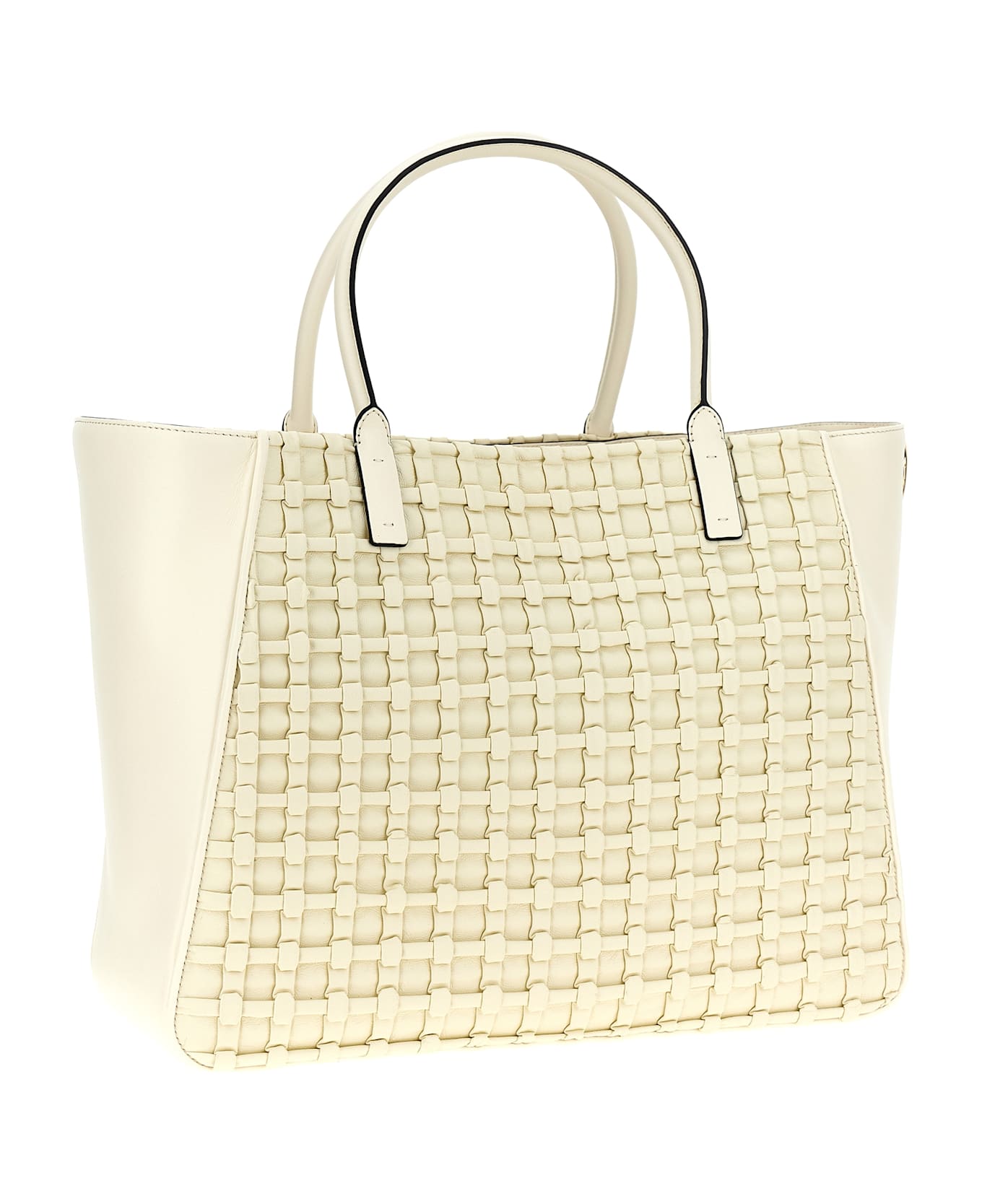 Valentino Garavani 'vlogo Side' Shopping Bag - White