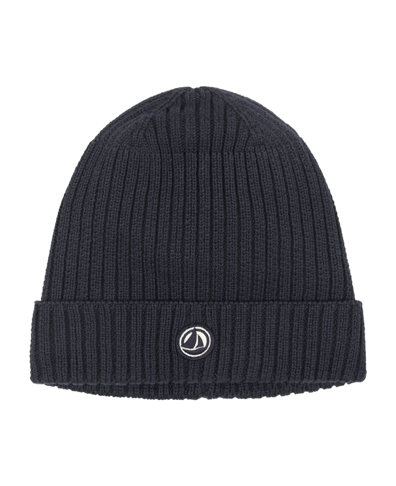 Petit Bateau Blue Hat For Baby Boy With Logo - Blue