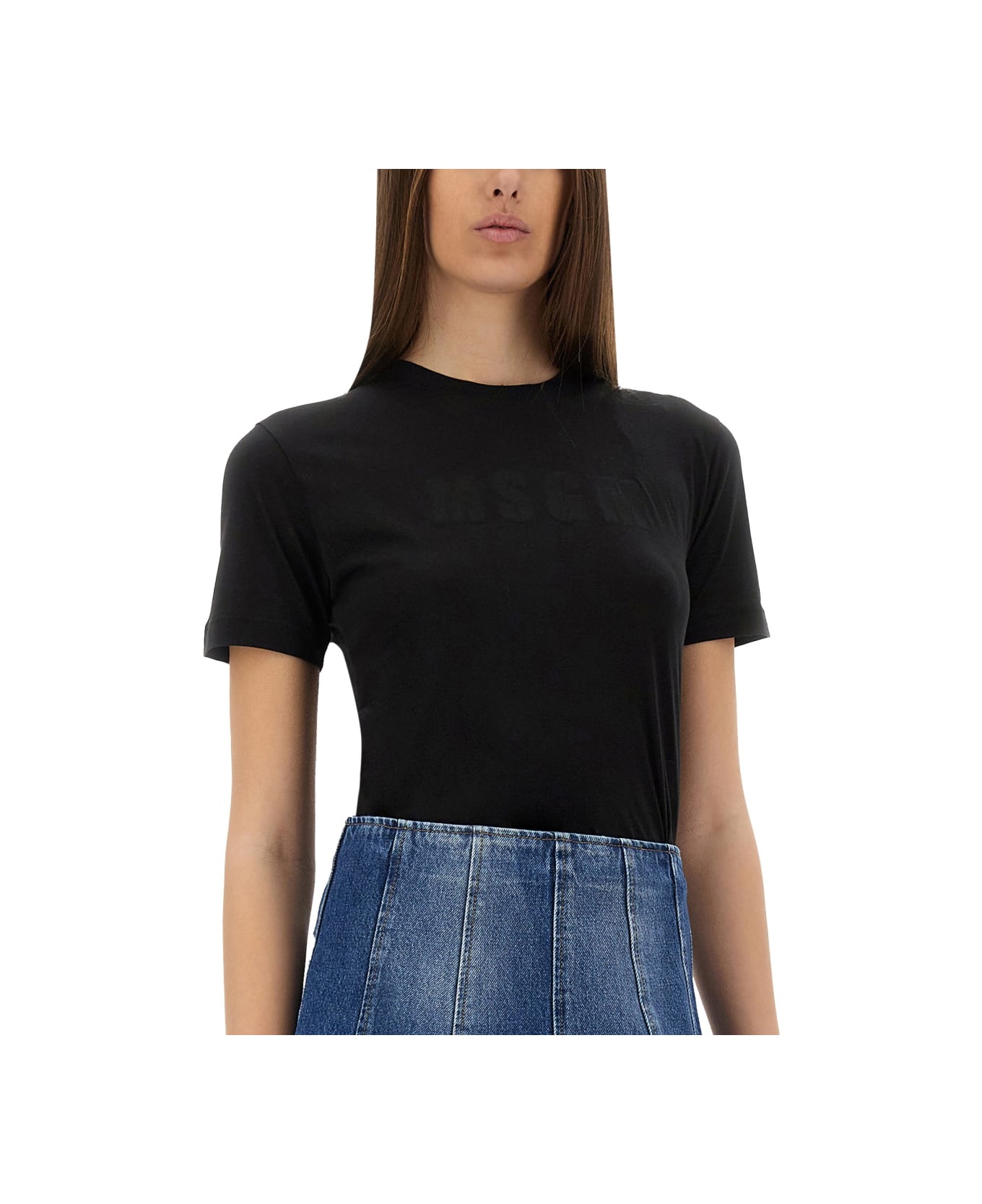 MSGM Slim Fit T-shirt - BLACK