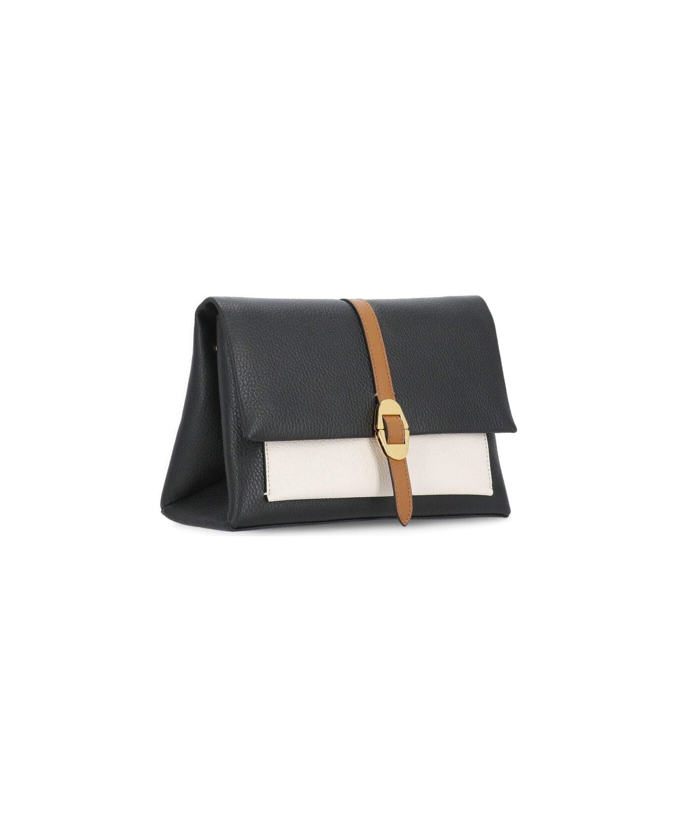 Coccinelle Dorian Tricolor Small Shoulder Bag - Black