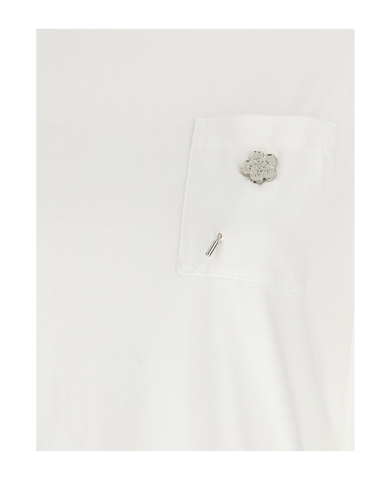 Kenzo Logo Pin T-shirt - OFF WHITE