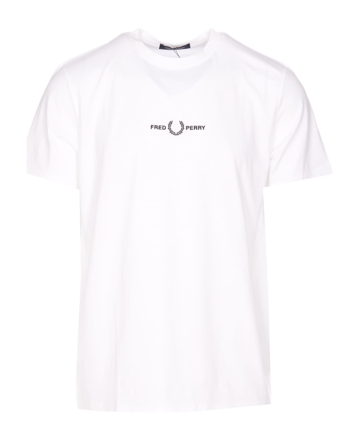 Fred Perry Embroidered Logo T-shirt - White