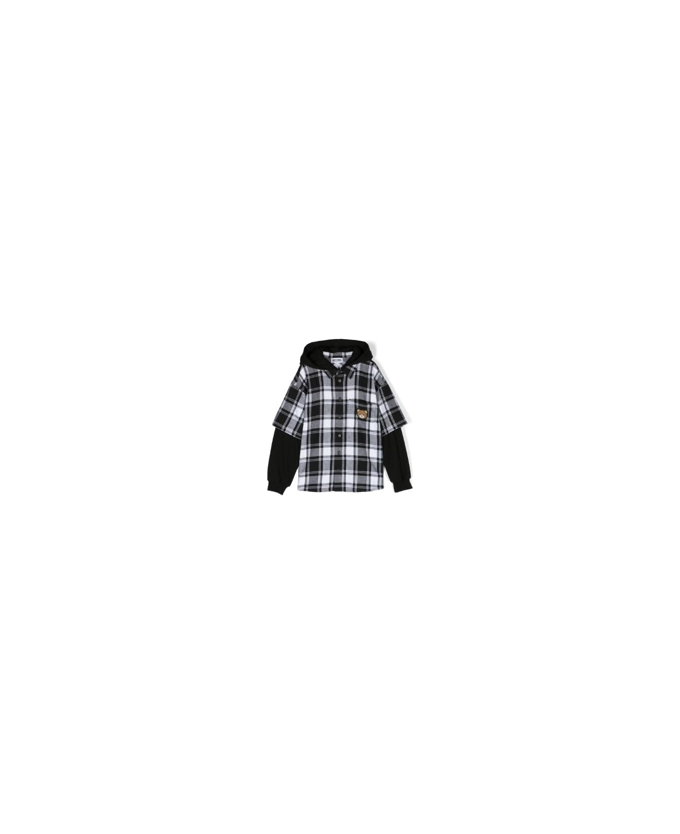 Moschino Shirt With Teddy Bear Application - BLACK