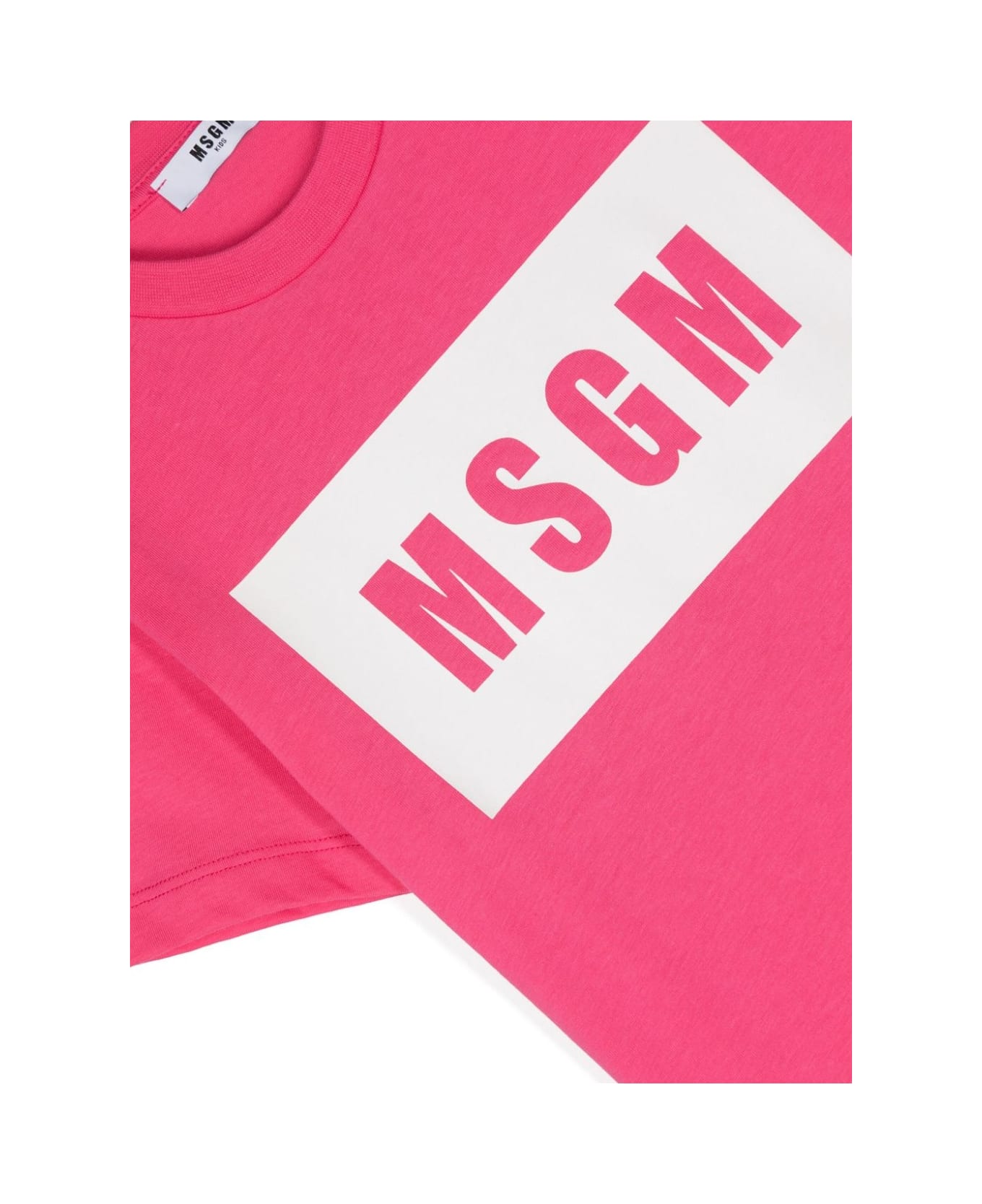 MSGM T-shirt Con Logo - Fucsia