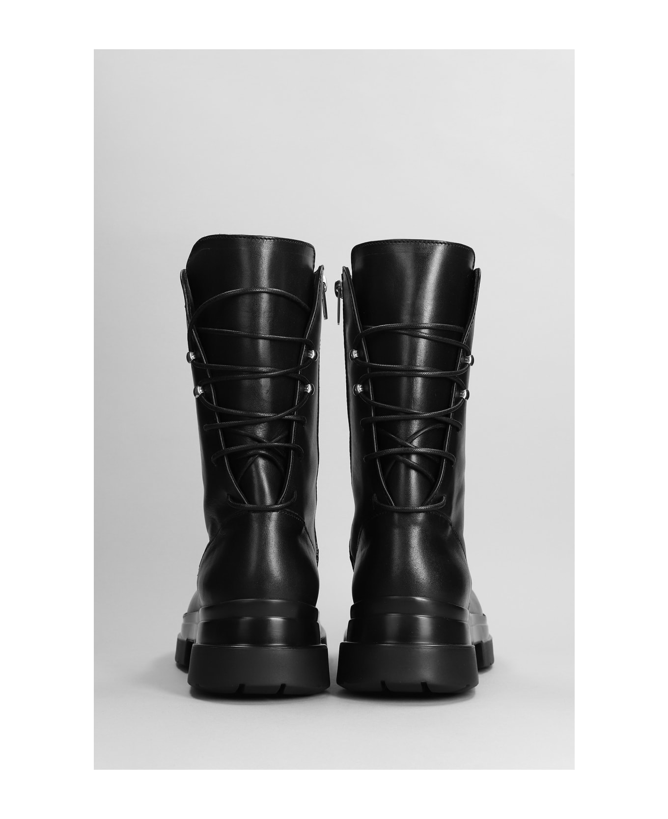 Ann Demeulemeester Ankle Boots In Black Leather - black