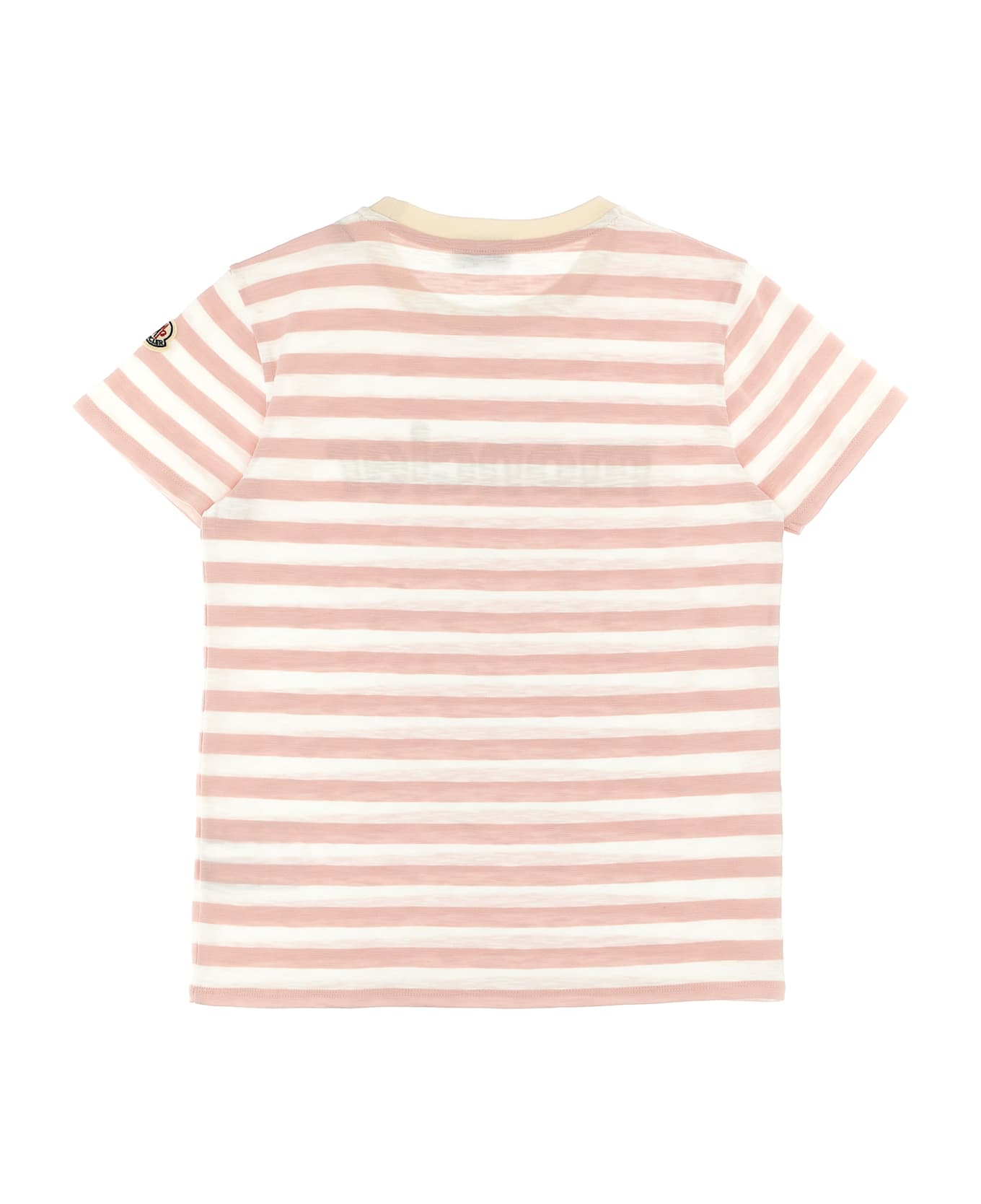 Moncler Striped T-shirt - Pink