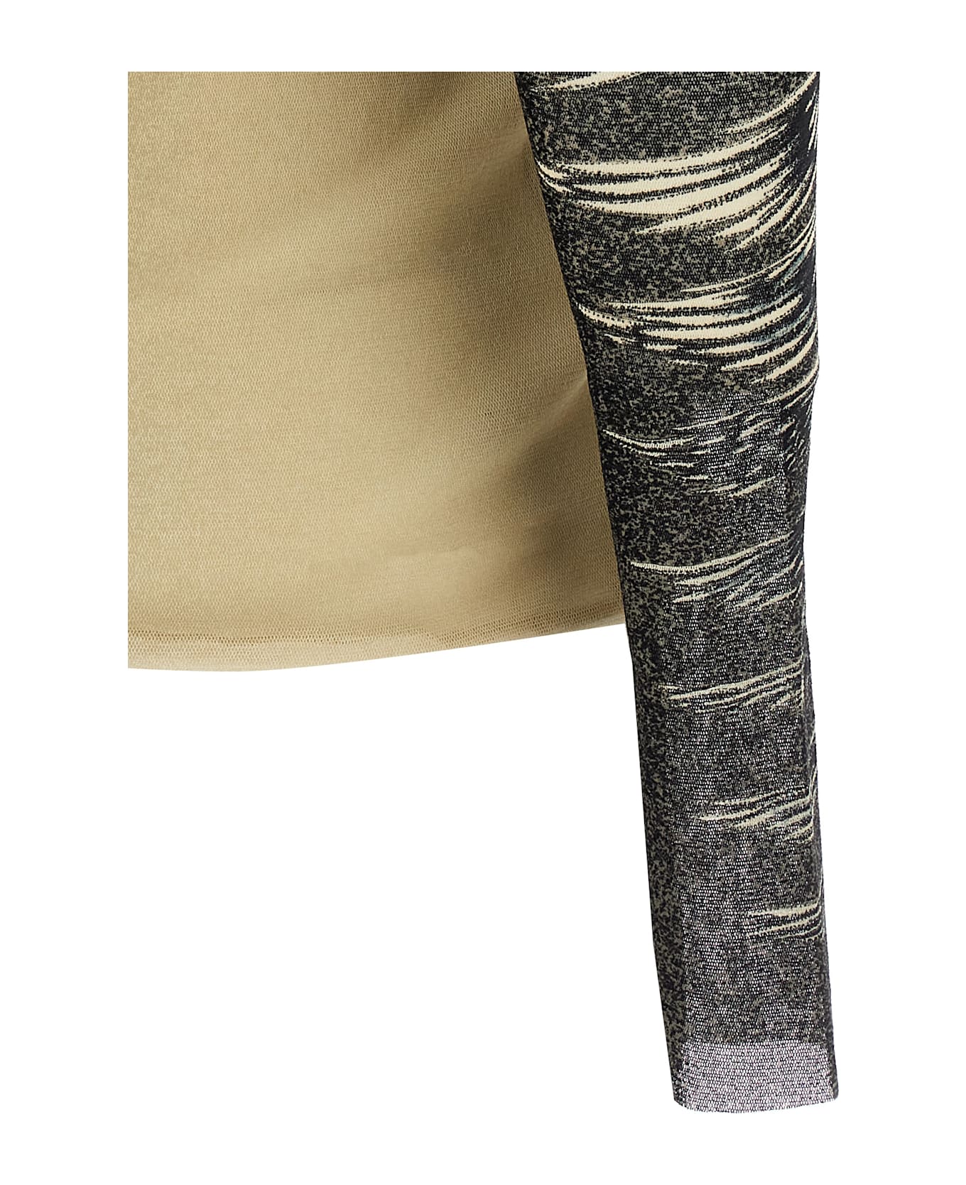 Jean Paul Gaultier Double Layer Tulle Top - Multicolor