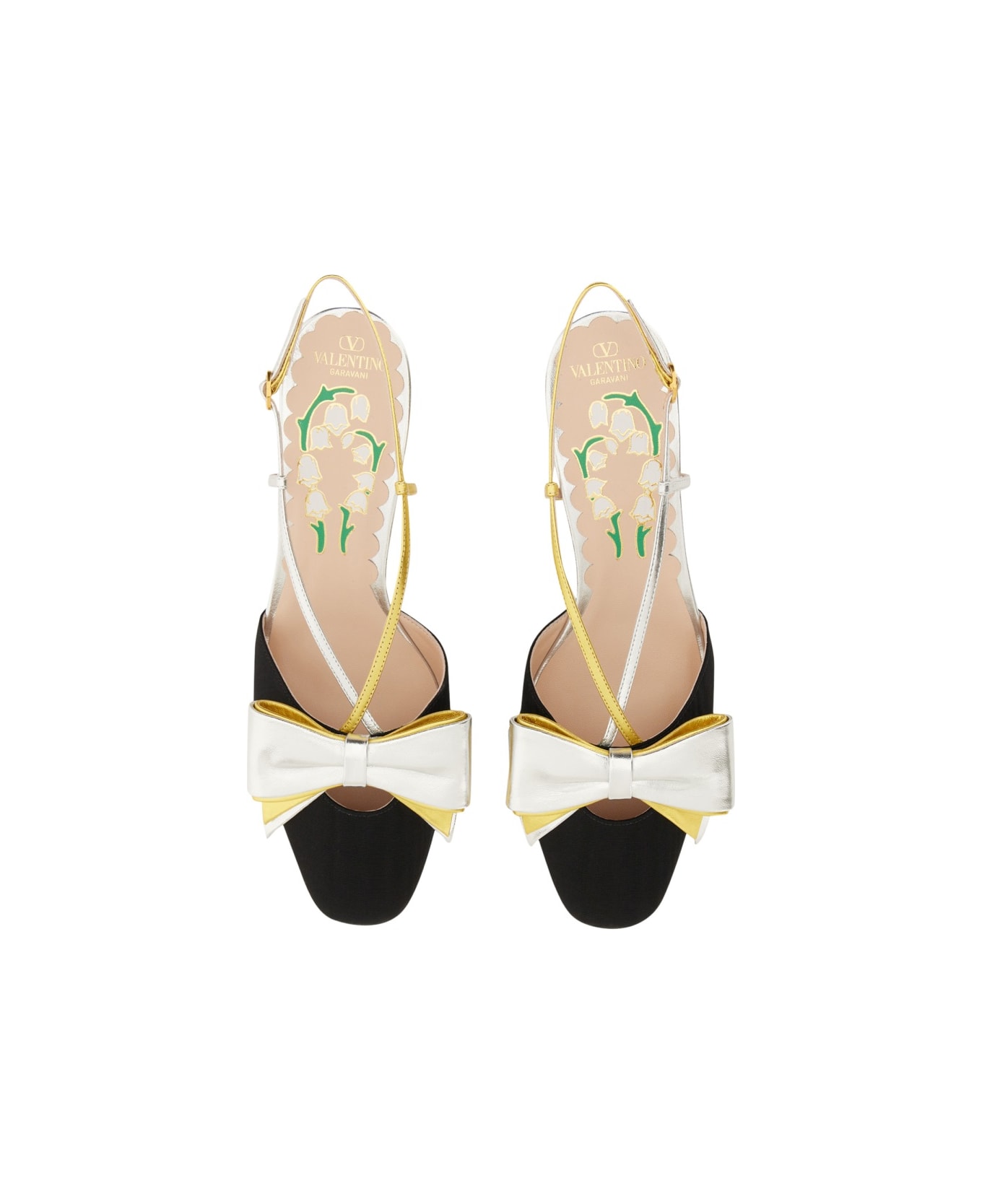 Valentino Garavani 'bowow' Slingback Pumps - BLACK