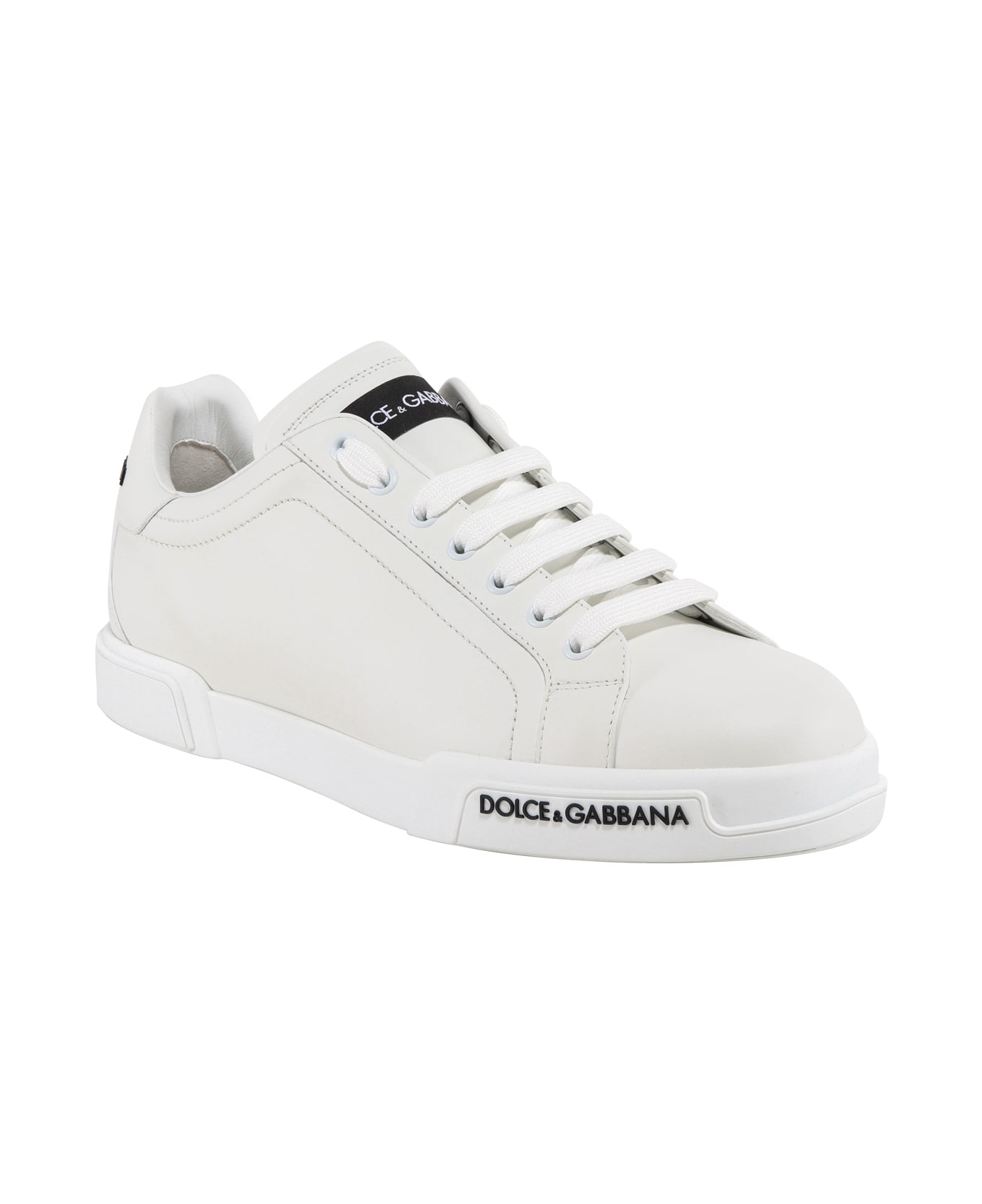 Dolce & Gabbana Portofino Logo Sneakers - WHITE
