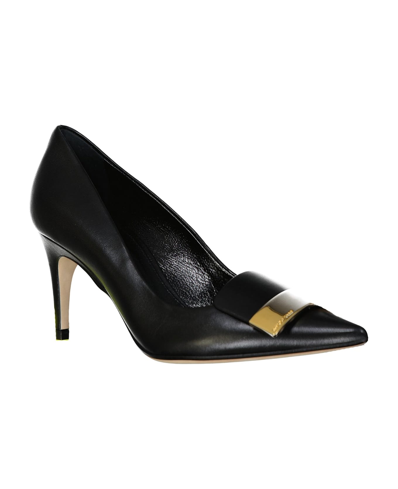 Sergio Rossi Sr Leather Pumps - Black