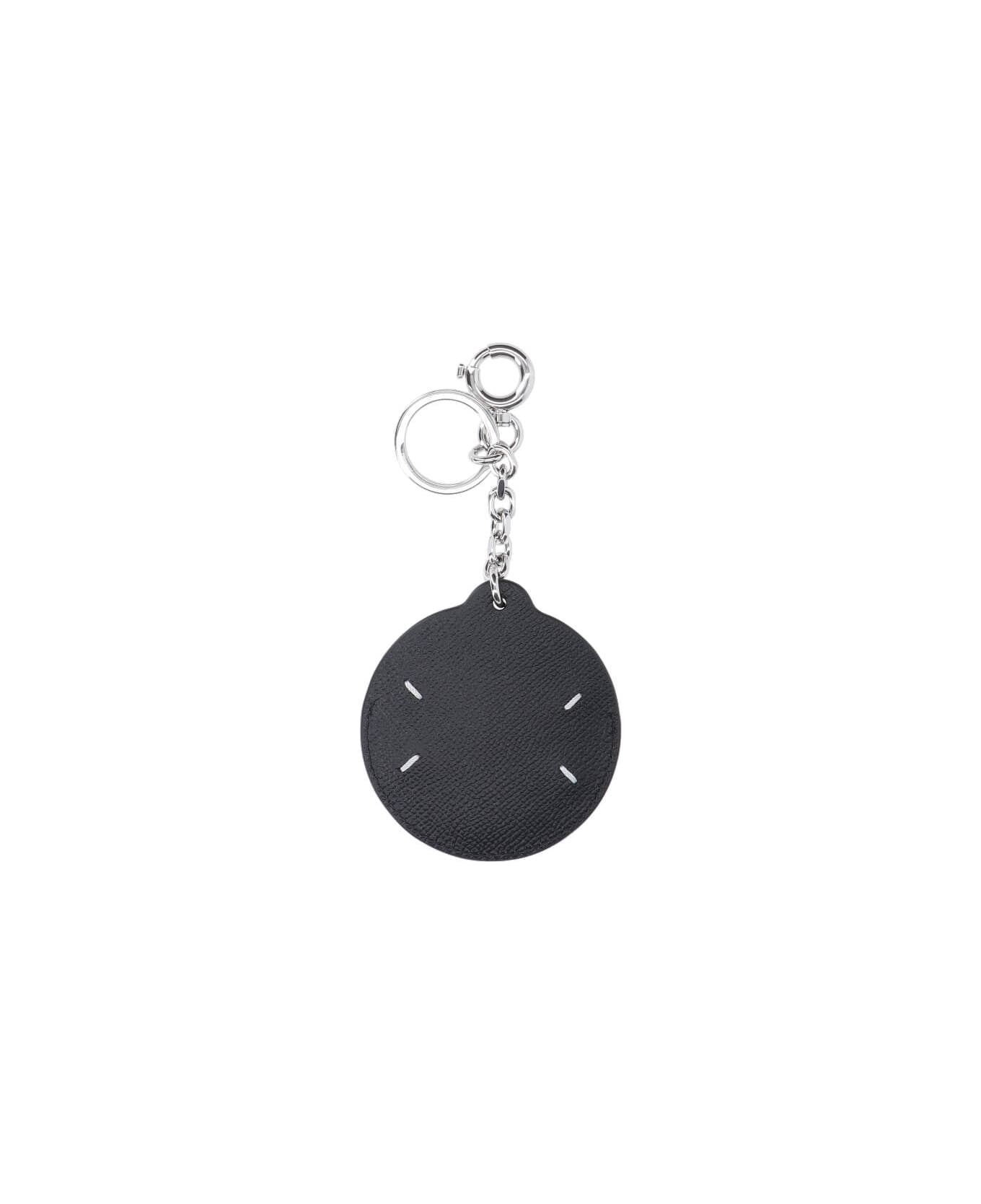 Maison Margiela Logo Keyring - Black  
