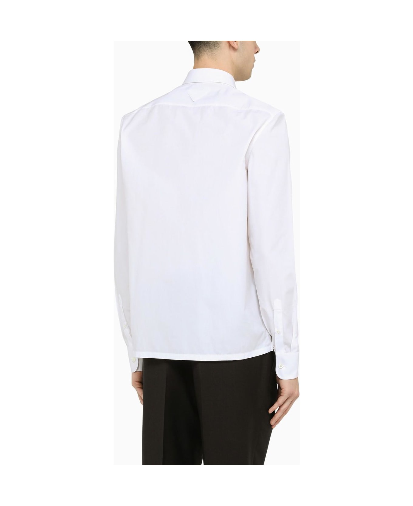 Prada Classic Poplin White Shirt - Bianco