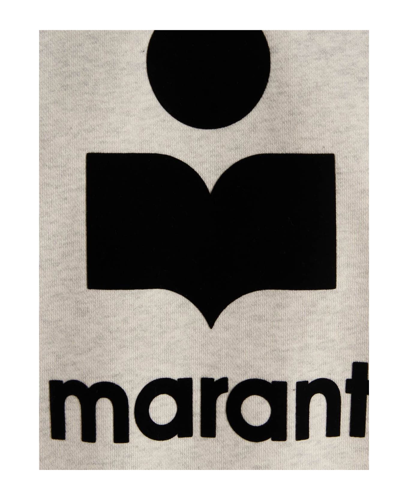 Marant Étoile Crewneck Sweatshirt With Logo - Ec Ecru フリース