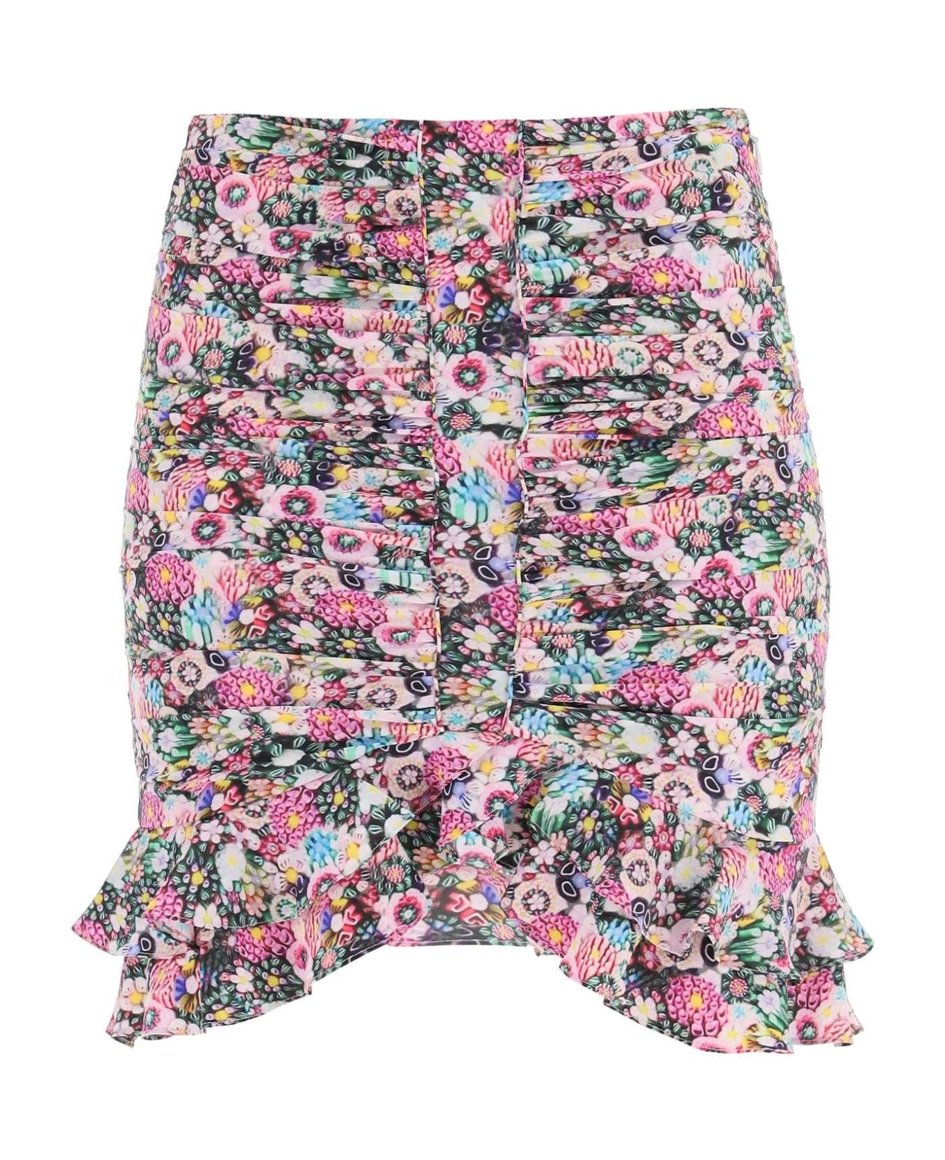 Isabel Marant Milendi Mini Skirt In Stretch Silk - MULTICOLOUR スカート