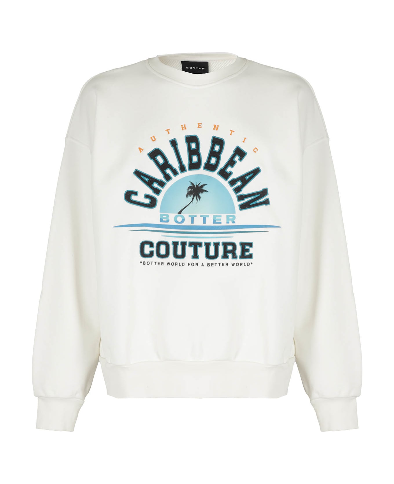 Botter Crewneck Sweater Caribbean - White College フリース