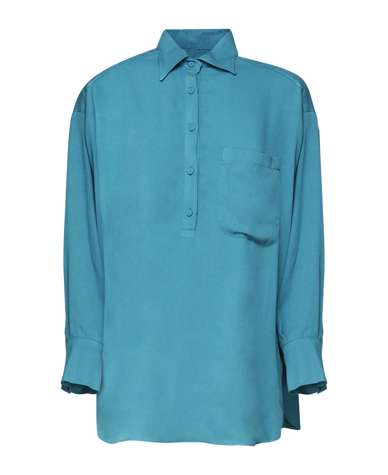 Mariuccia Milano Kids Fluid Teal Shirt - TEAL