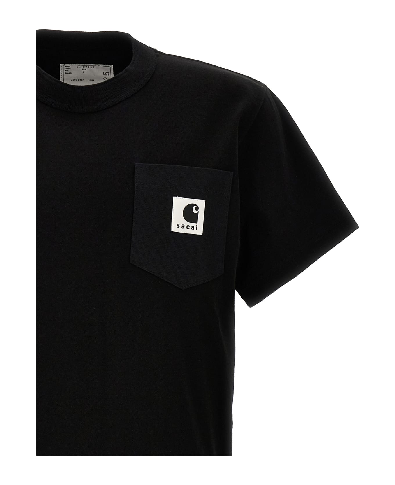 Sacai T-shirt Sacai X Carhartt Wip - Black   Tシャツ
