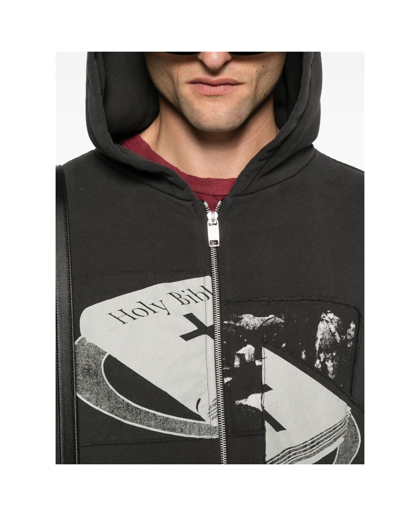 Enfants Riches Deprimes Holy Bible Assemblage Cotton Hoodie - Black