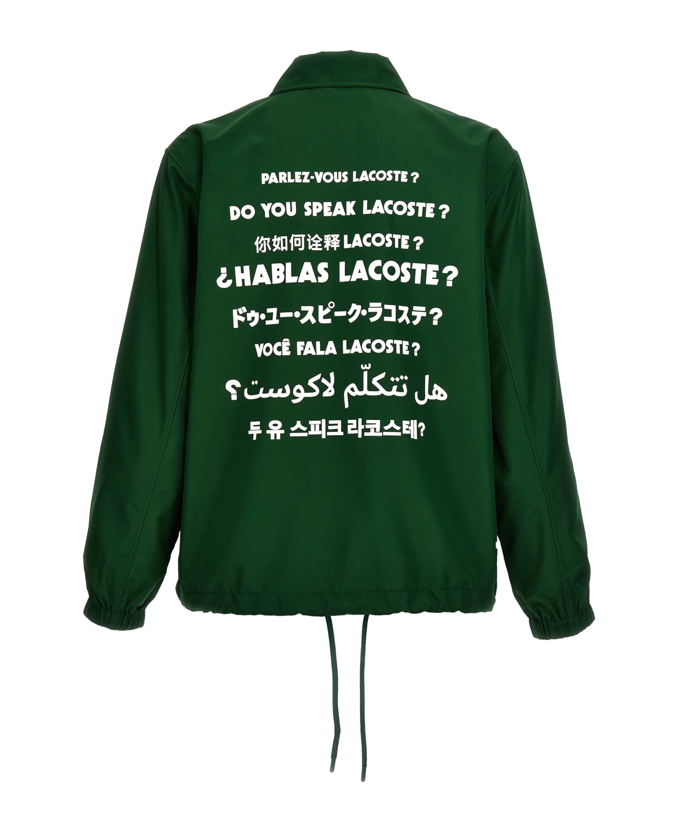 Lacoste 'do You Speak Lacoste?' Jacket - Green