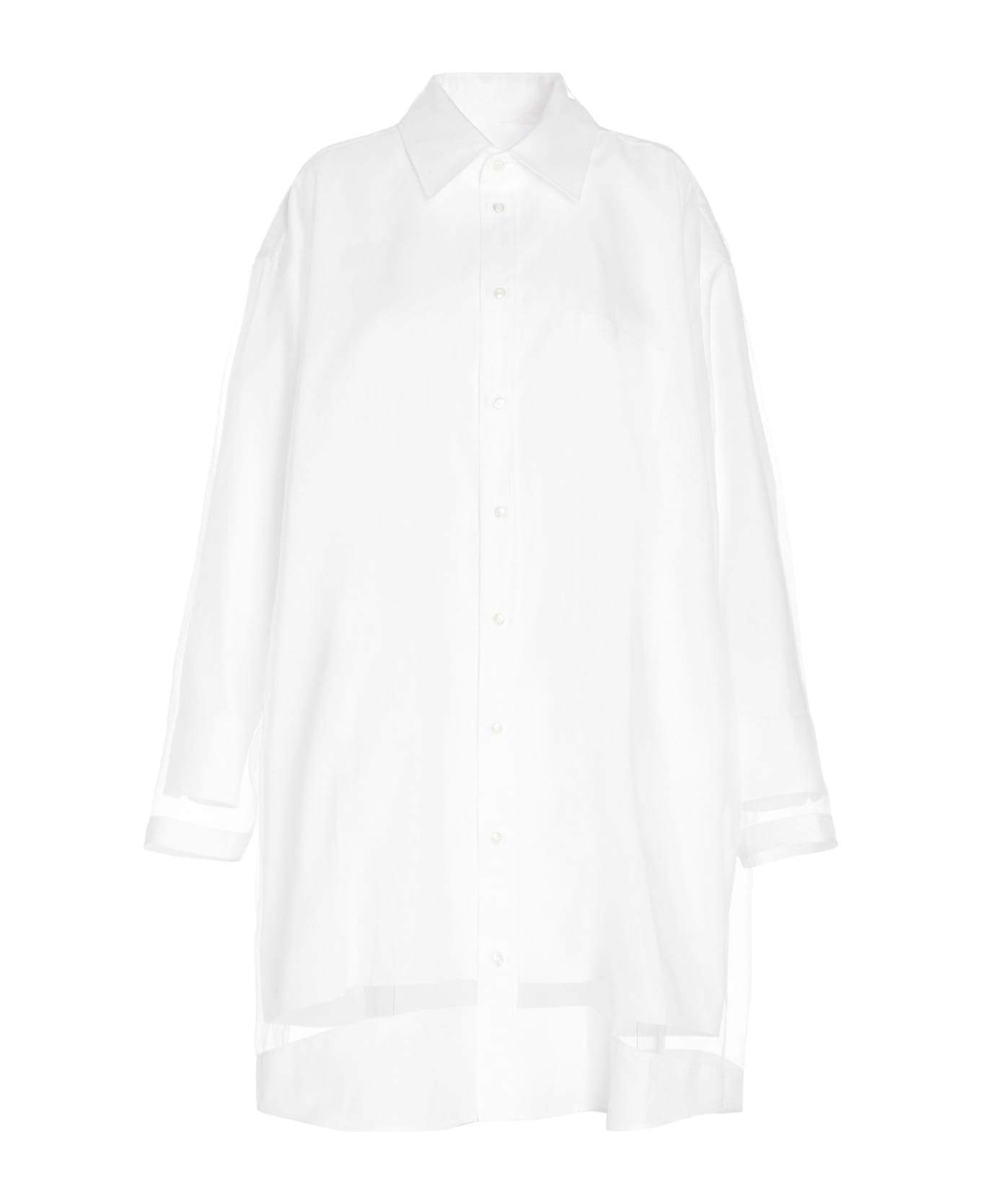 Maison Margiela Over Shirt Dress - White