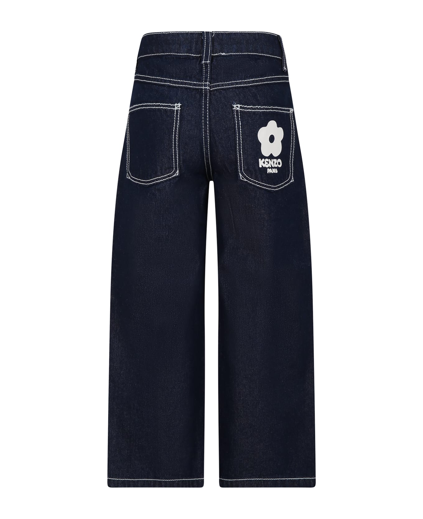 Kenzo Kids Denim Jeans For Girl - Denim ボトムス