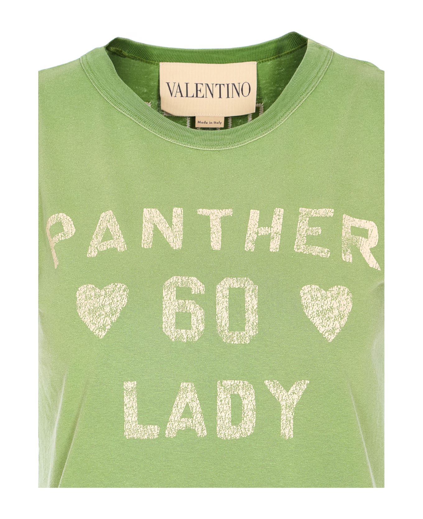 Valentino Garavani Panther Lady Printed T-shirt - Green