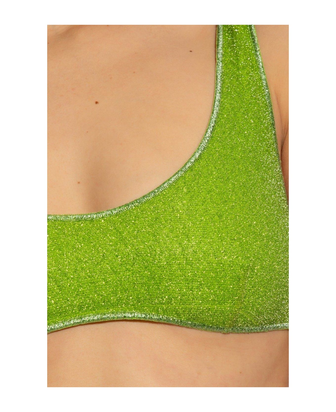 Oseree Lumiere Shimmer Bikini Set - GREEN