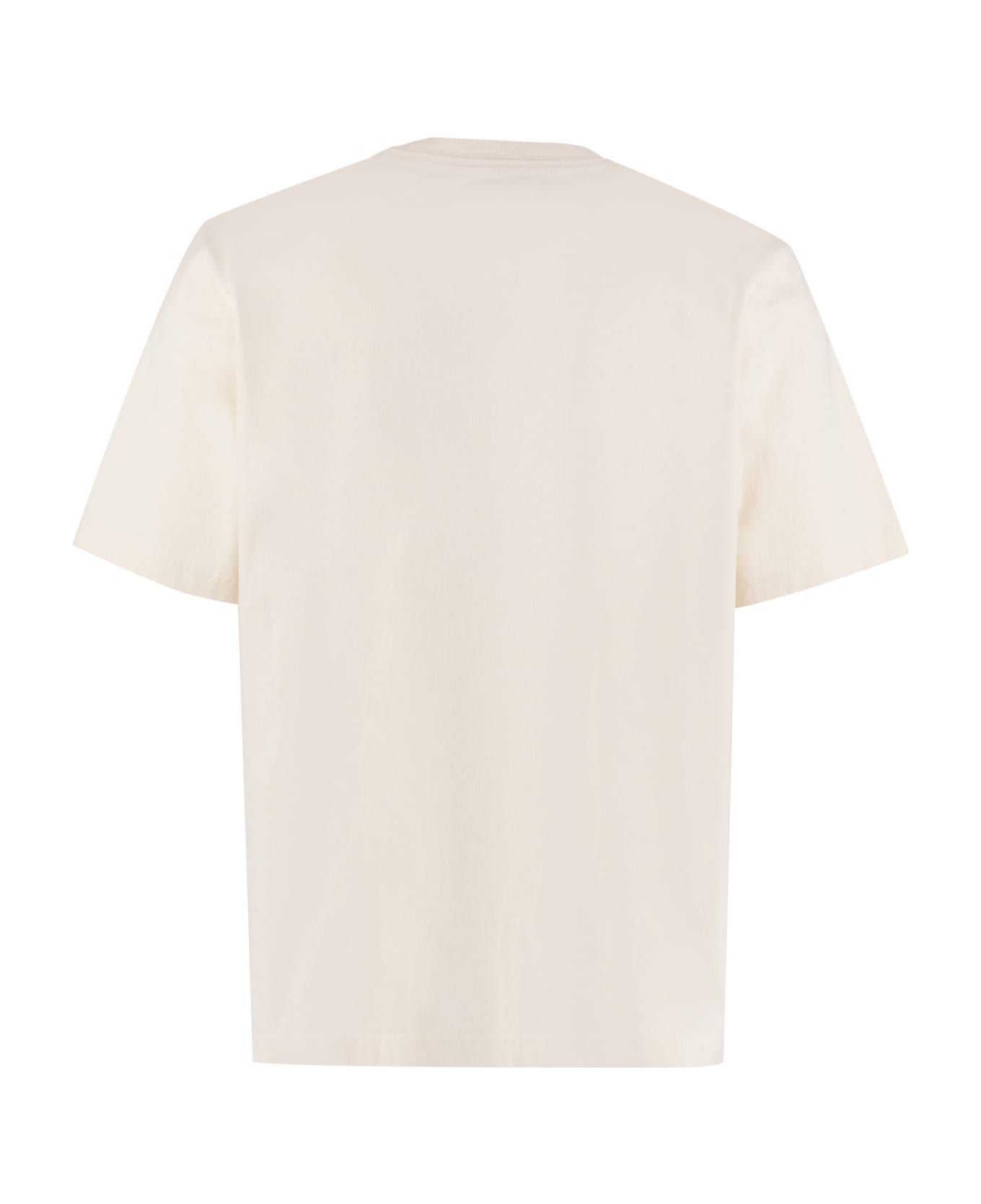 HERON PRESTON Cotton T-shirt - panna