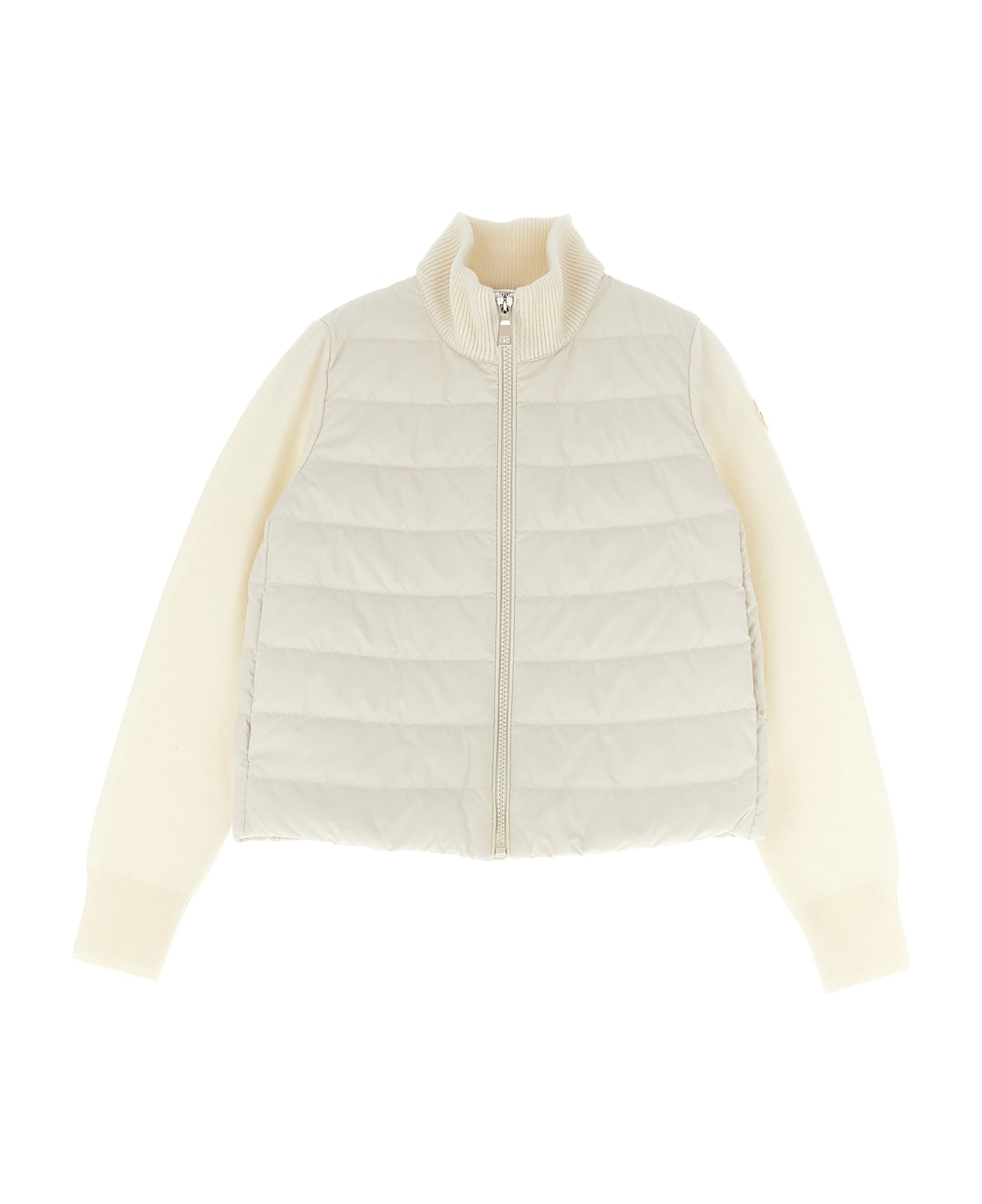 Moncler Two-material Cardigan - White