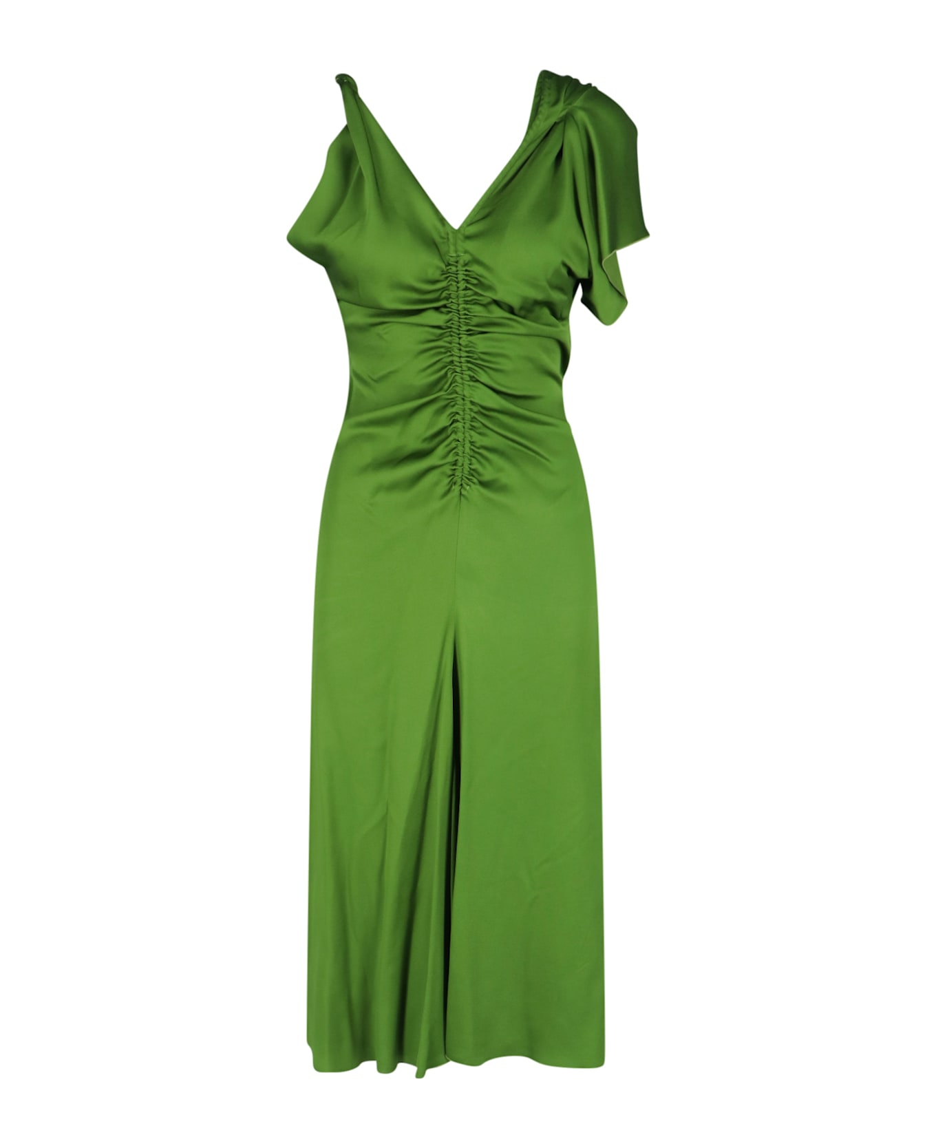 Victoria Beckham Asymmetric Dress - Green