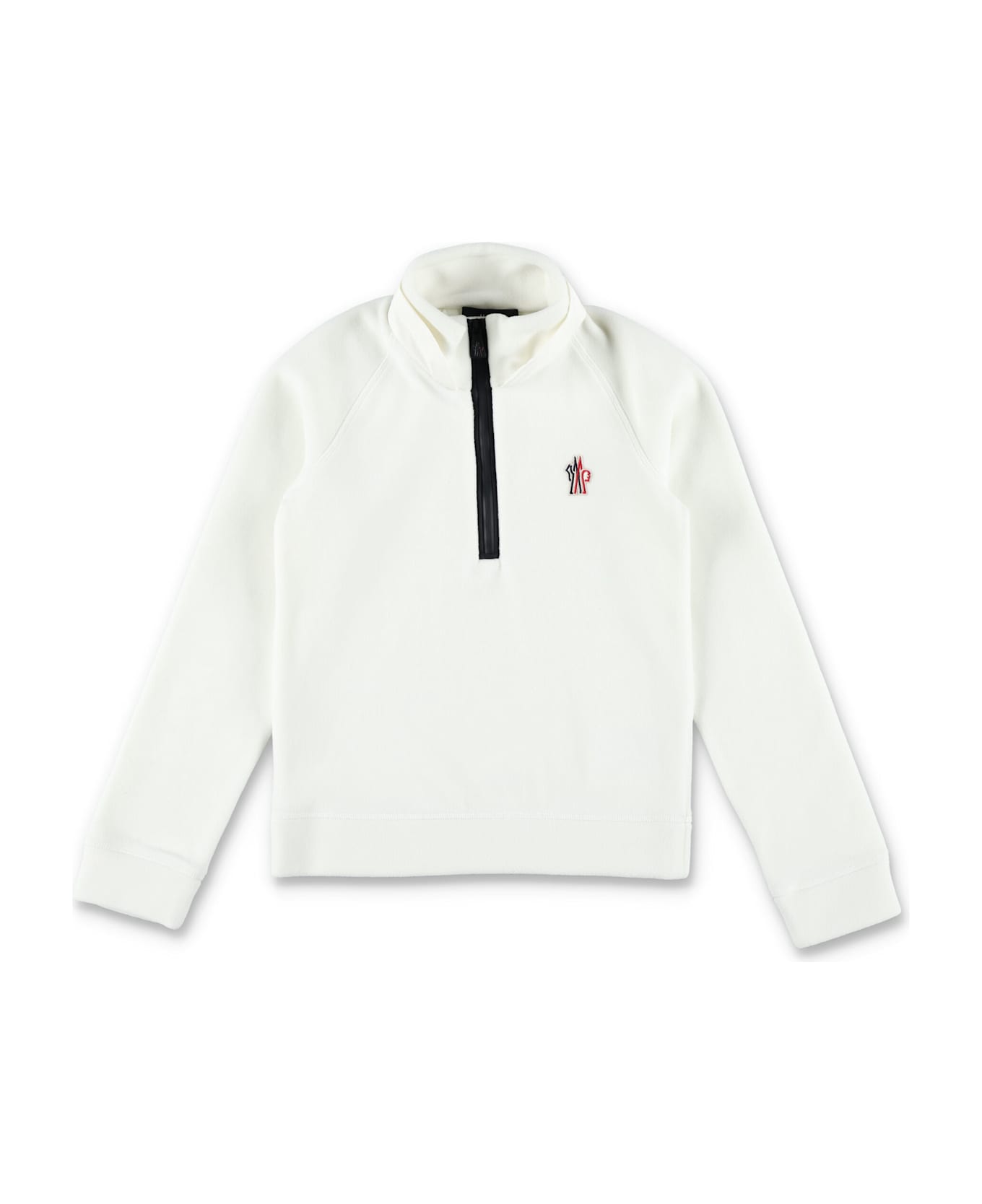 Moncler Grenoble Kid - Fleece Zip-up Sweatshirt - WHITE