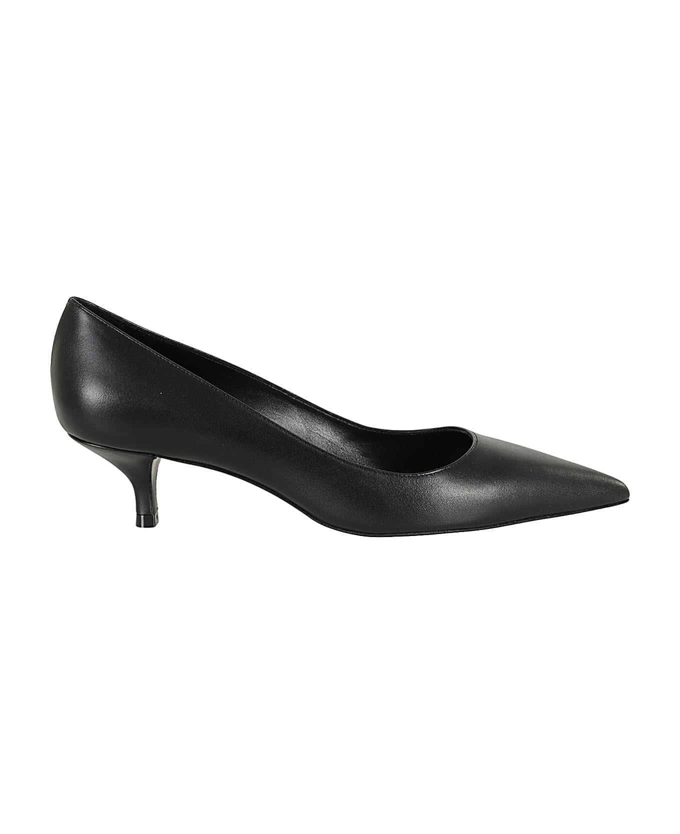 Stuart Weitzman Stuart Kitten Pump - Blk Black