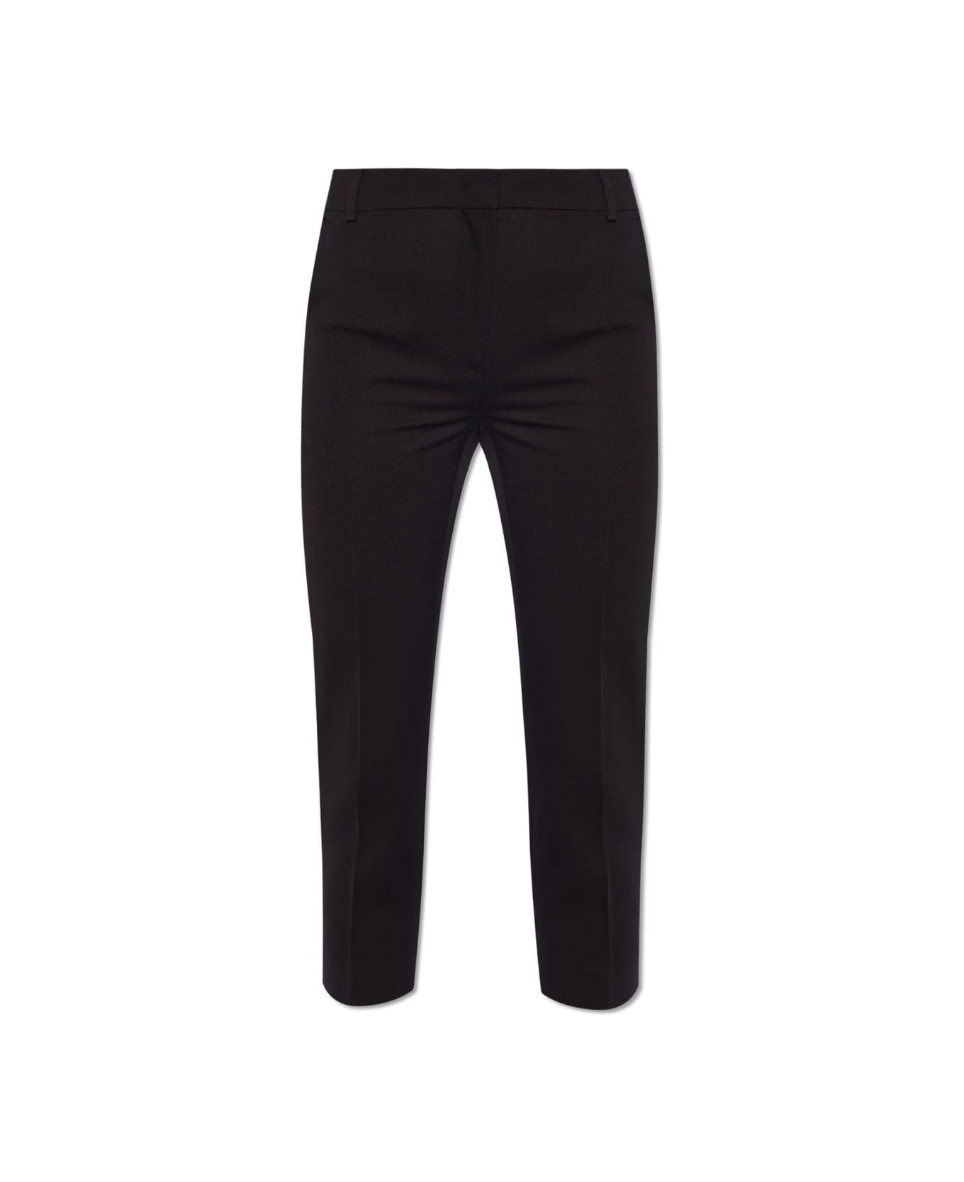 Max Mara Tapered Cropped Trousers - Black