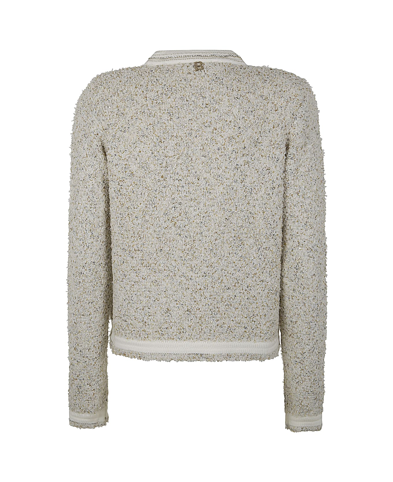 Blugirl Mixed Jacquard Sweater - Buttercream Fancy