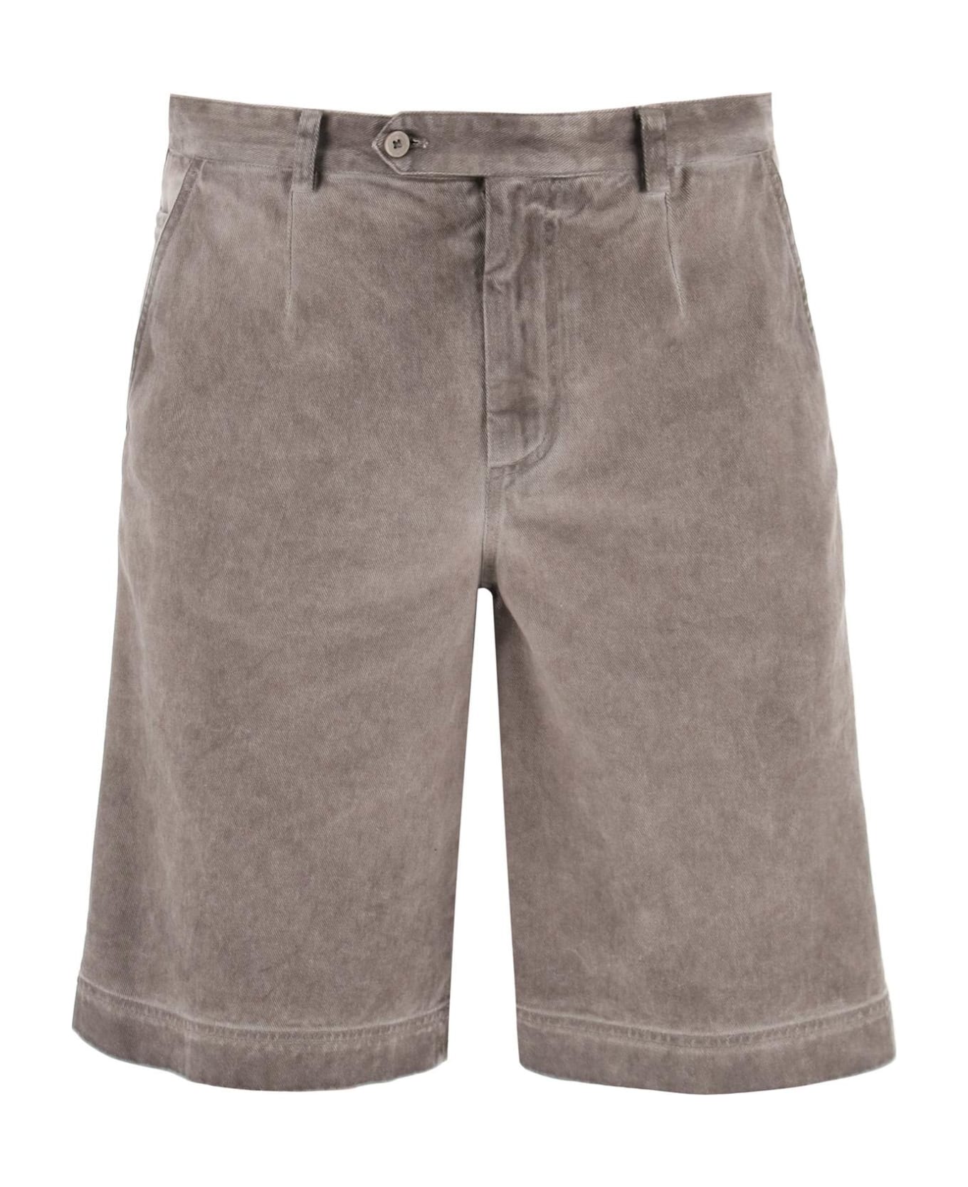 Dolce & Gabbana Bermuda Shorts - Marrone/grigio ショートパンツ