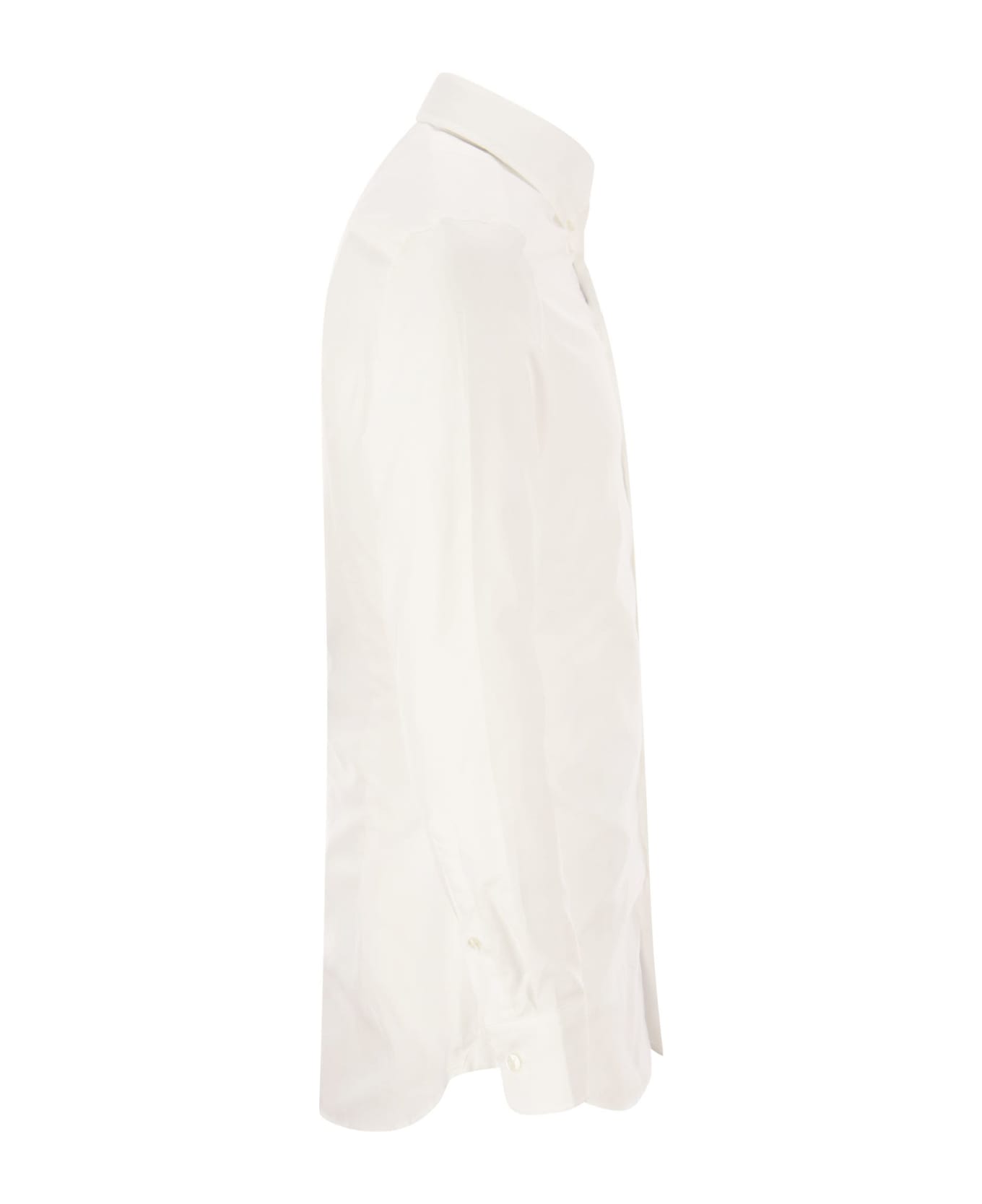 Etro Button-down Cotton Shirt - Bianco シャツ