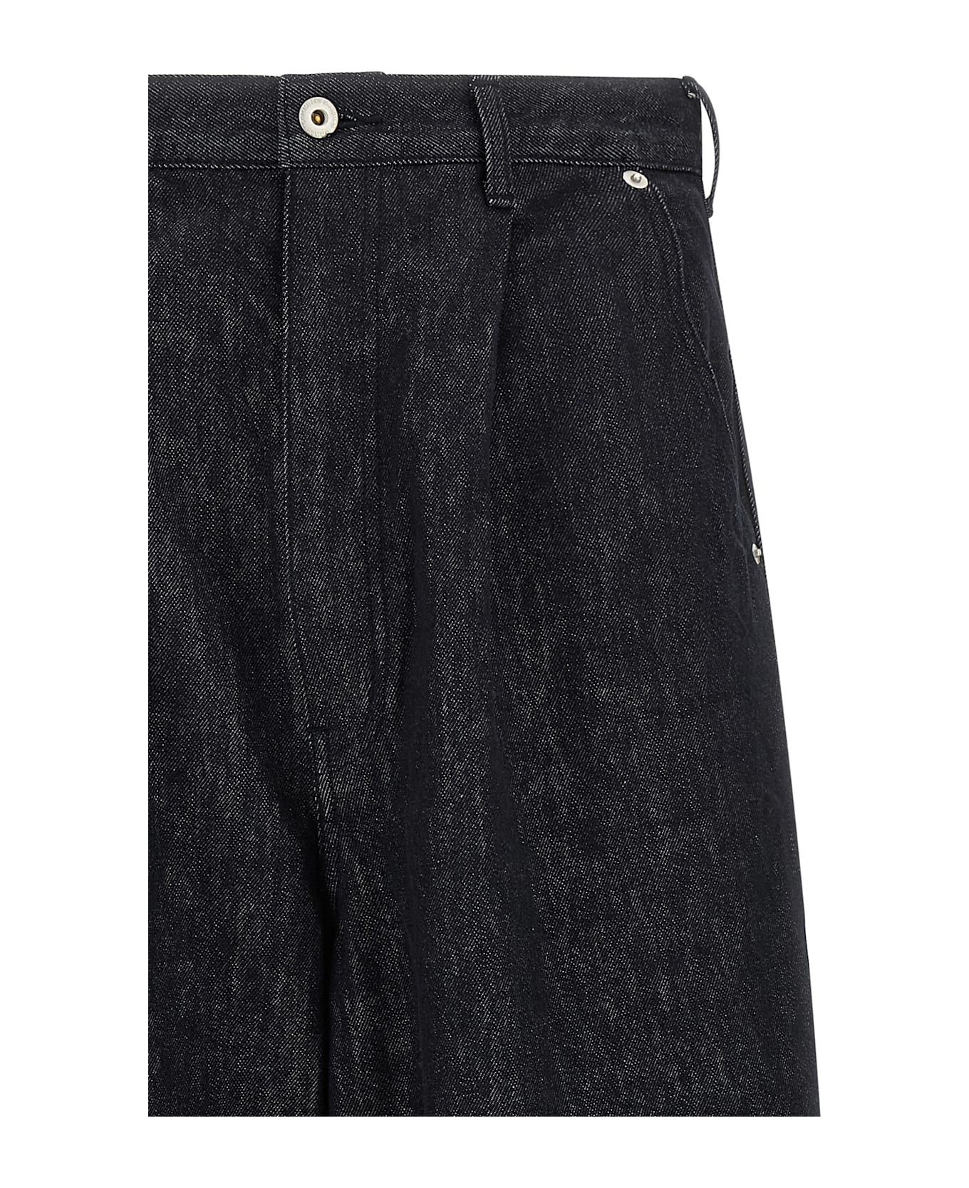 Comme des Garçons Homme Wide Leg Jeans - Blue