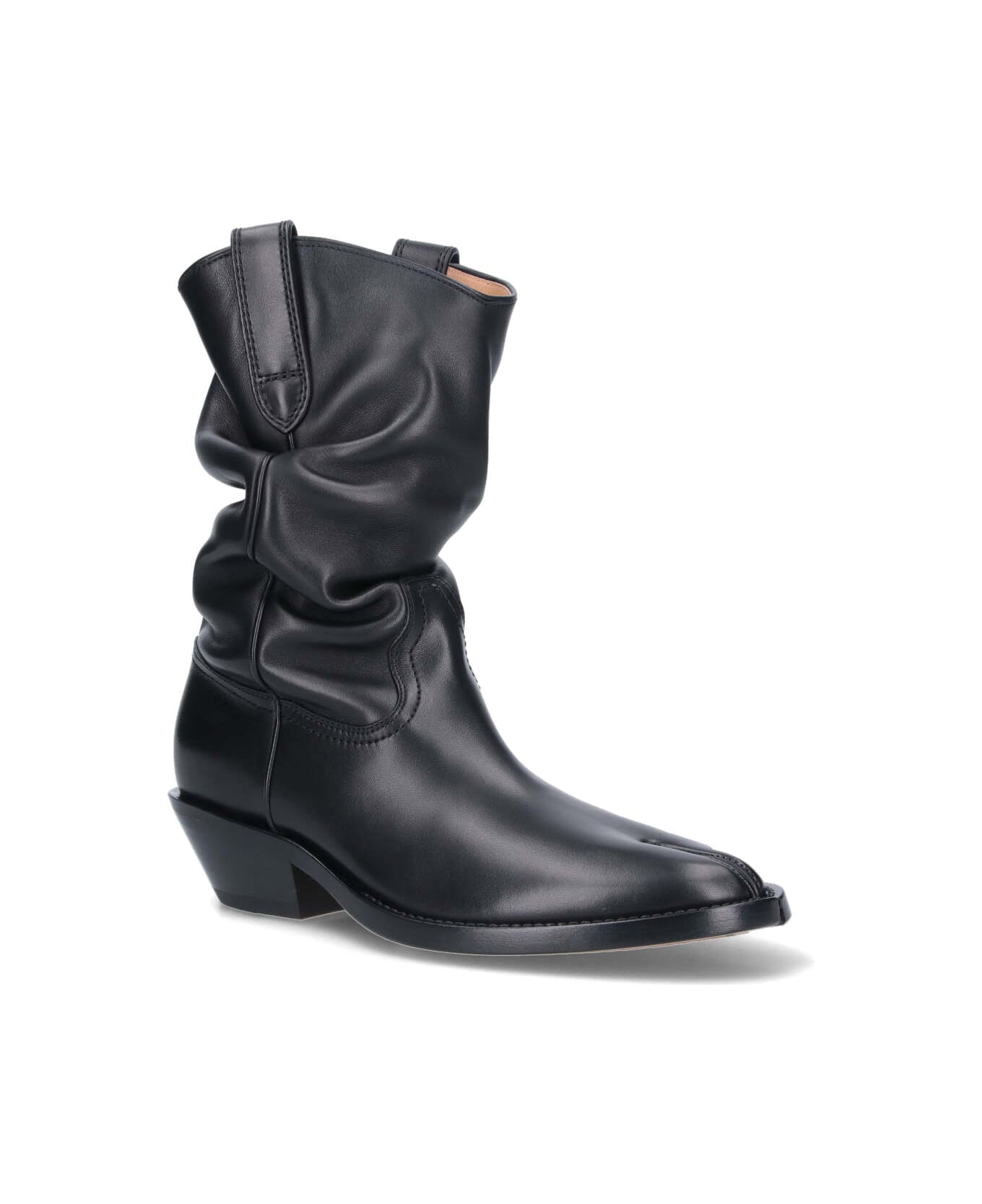 Maison Margiela Texan Boots "tabi" - Black  