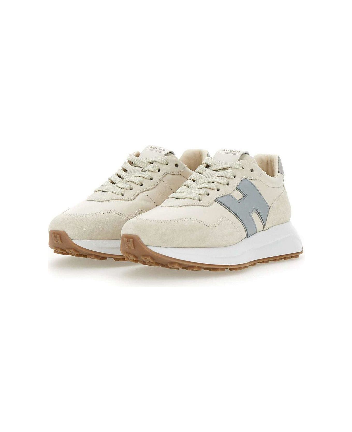 Hogan Logo Patch Panelled Sneakers