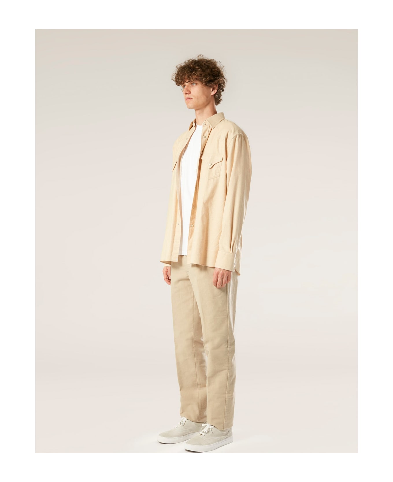 doppiaa Aalghero Straight-leg Pleated Cotton-flannel Trousers