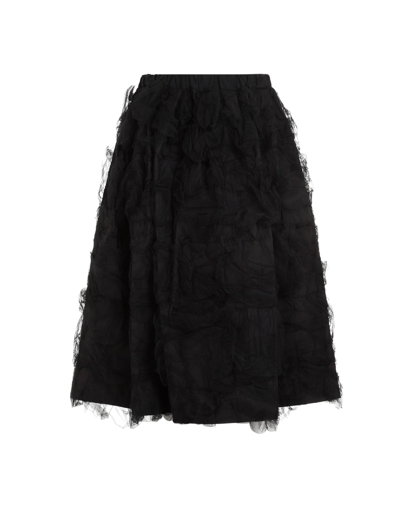 Comme des Garçons Nylon Midi Skirt - Black