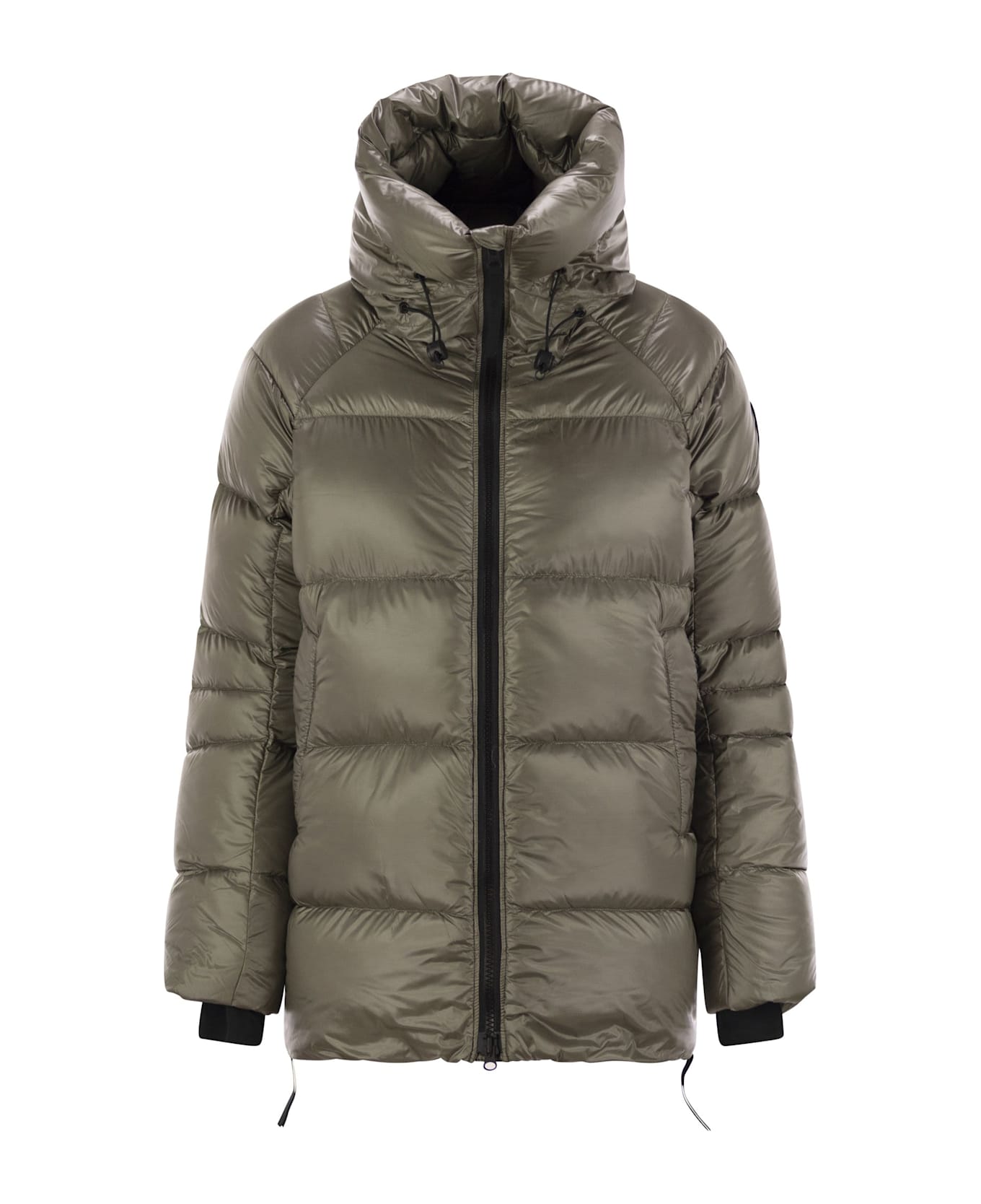 Canada Goose Cypress Puffer - Down Jacket With Black Logo - Sage