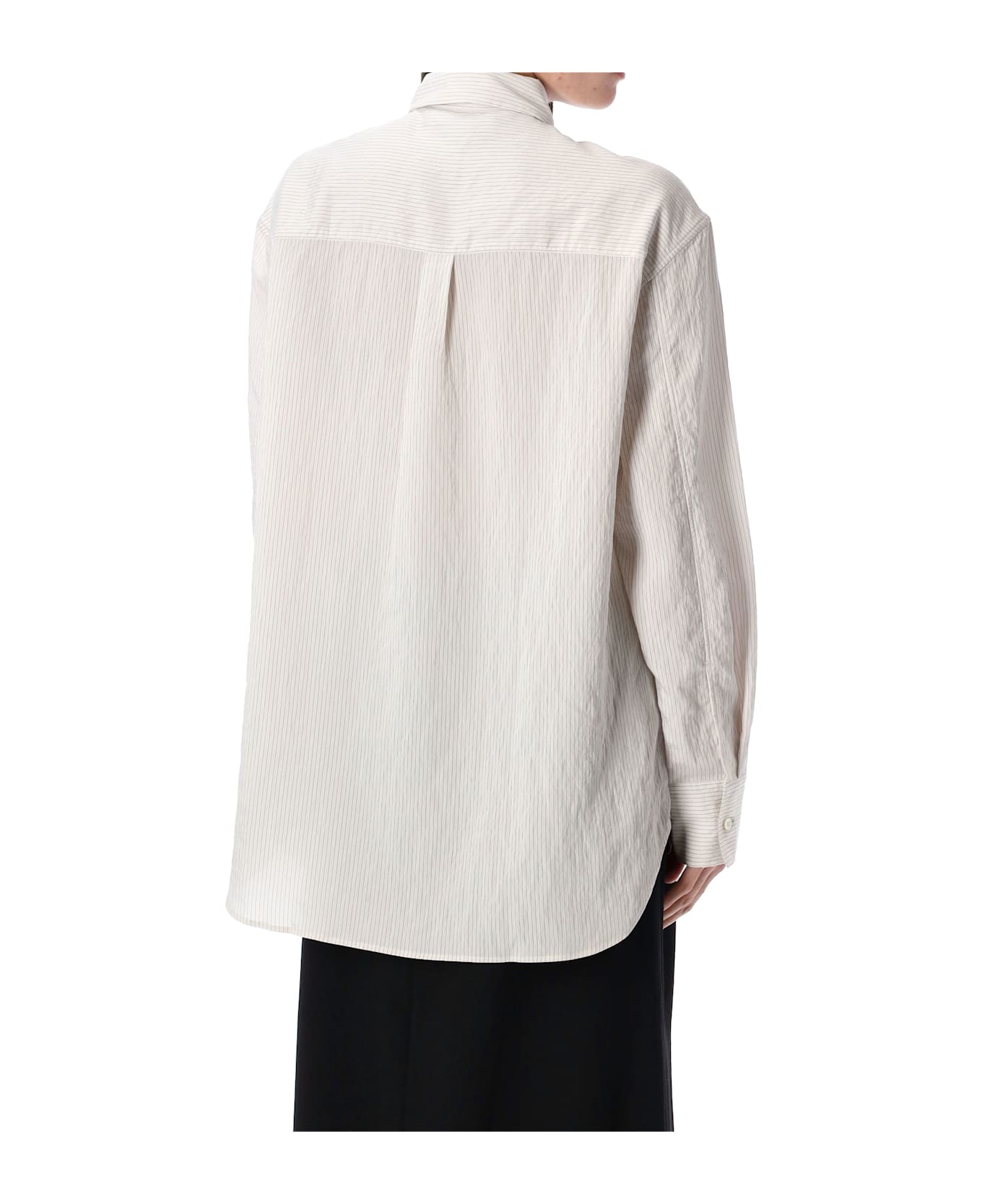 Studio Nicholson Leto Oversized Shirt - BLACK WHITE