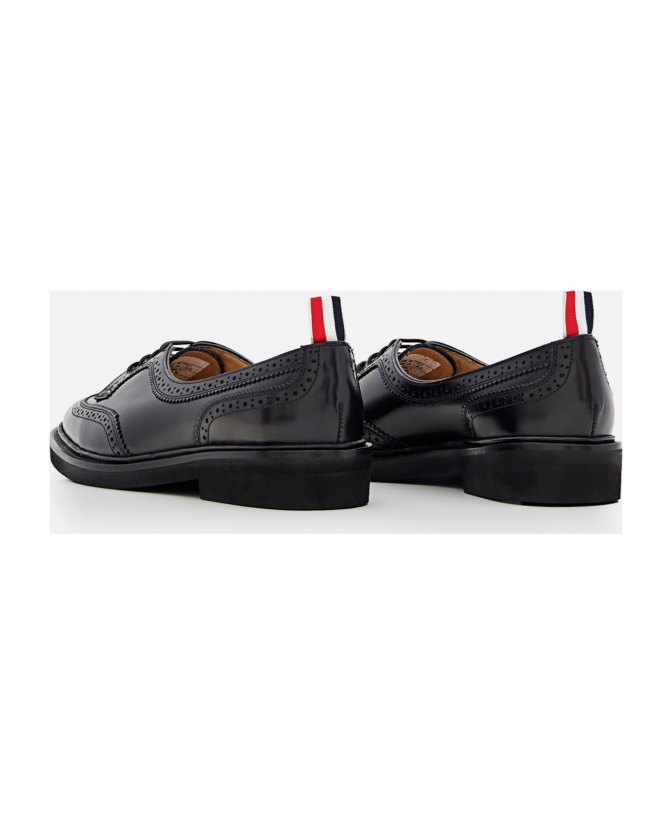 Thom Browne Low Throat Wingtip Brogue - Black